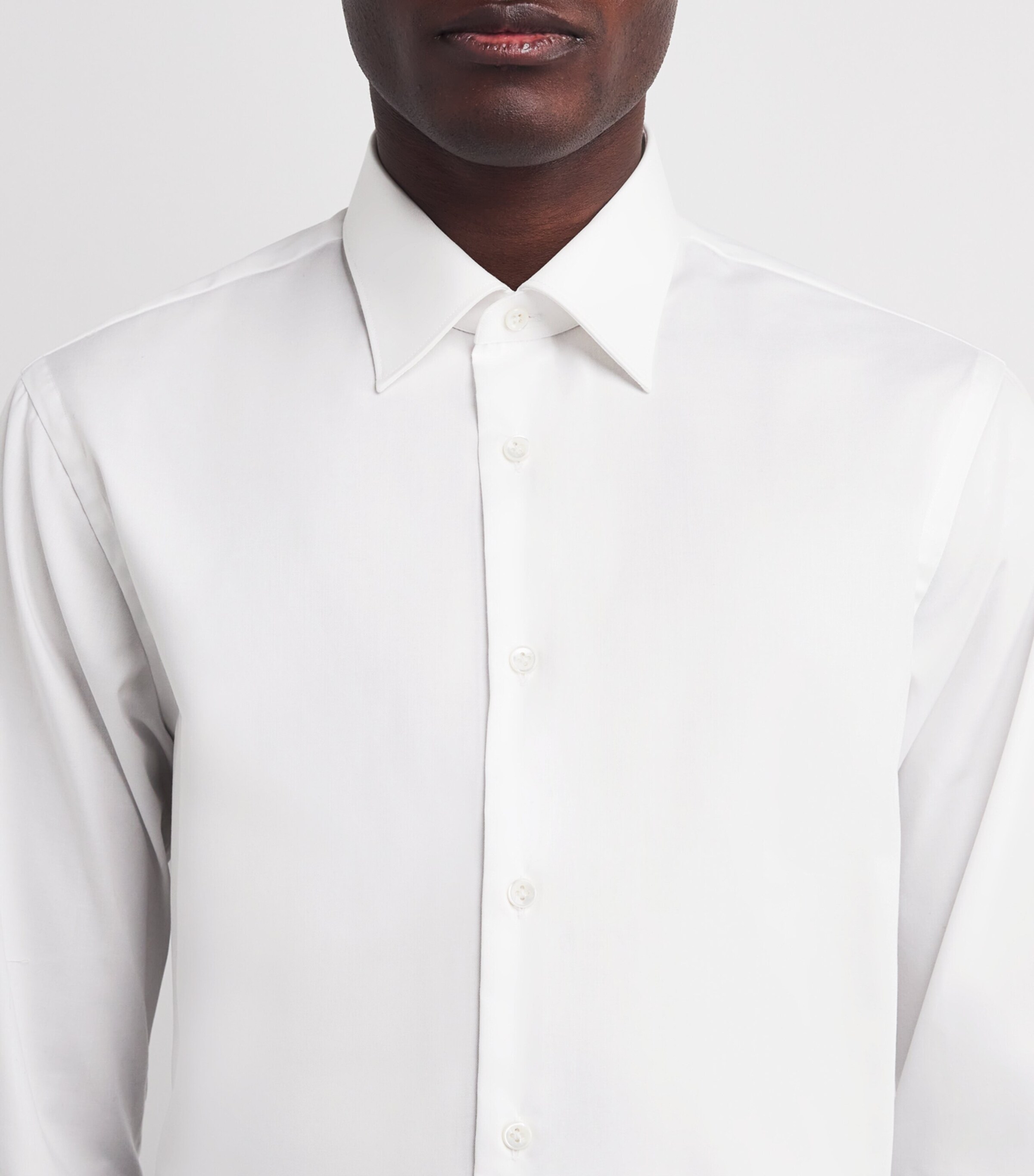 Cotton Slim Shirt WHITE80 Image 6
