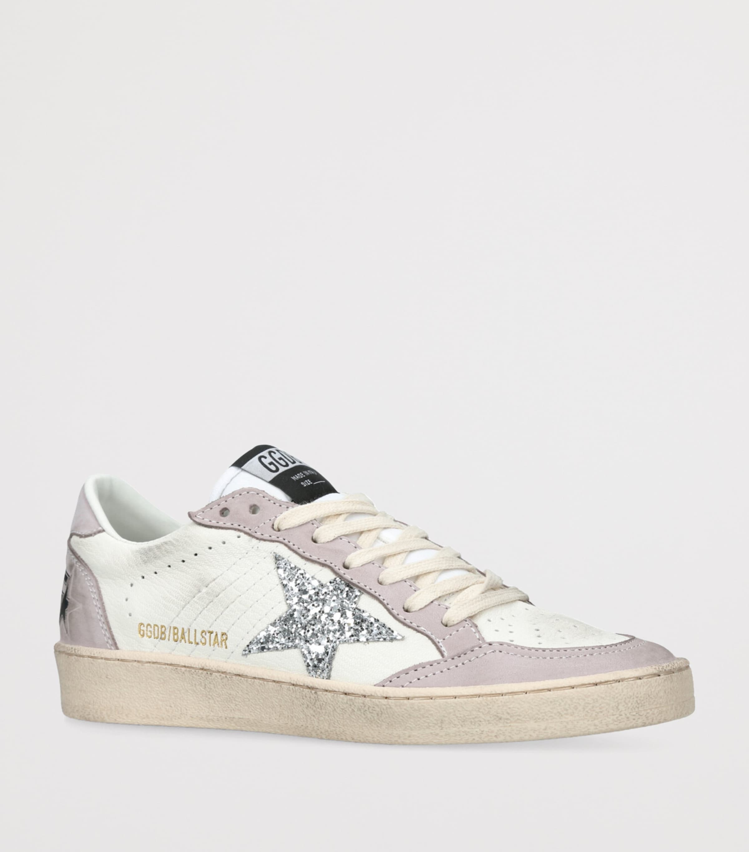【Golden Goose】Deluxe Brand Ball Star シルバー Luxury women's sneakers - Ballstar Golden Goose white