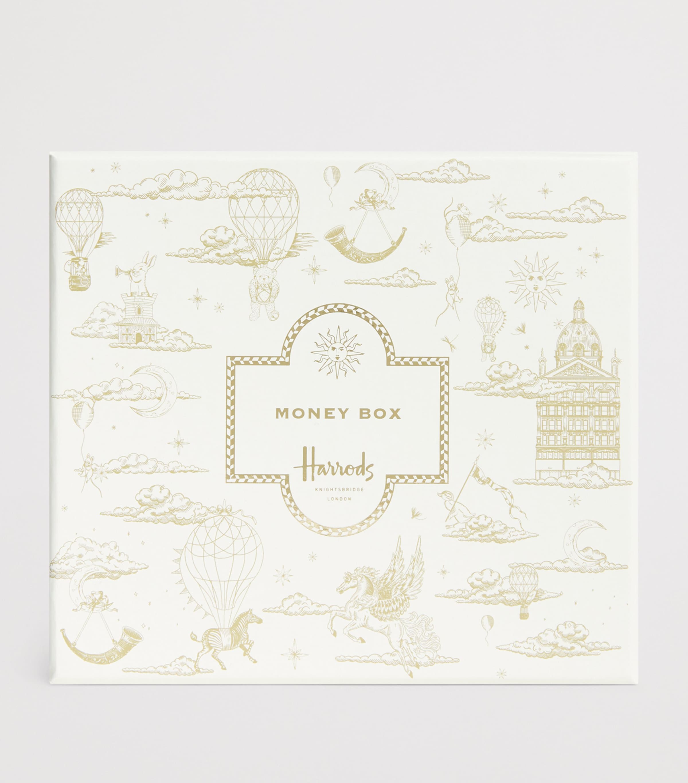 Harrods Silver-Plated Bear Money Box Silver Image 2