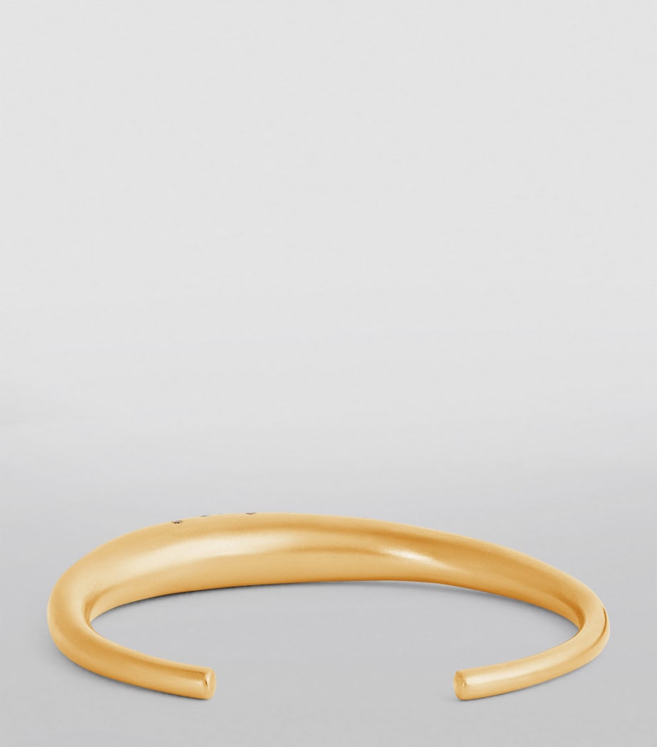 Small Yellow Gold and Champagne Diamond My Muse Urban Winter Bangle YELLOW GOLD Image 3