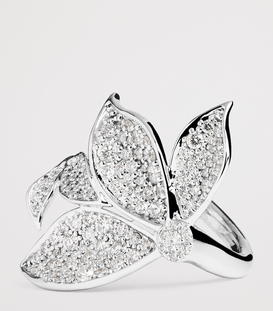 White Gold and Diamond Gloria Secret Garden Ring WHITE GOLD Image 6