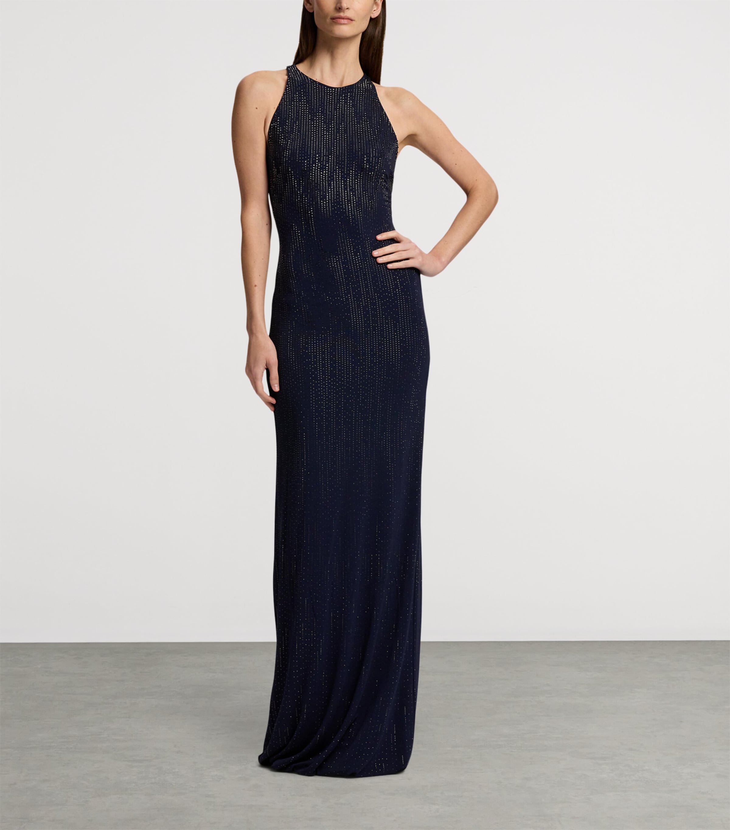 Embellished Claeton Maxi Dress NAVY-410 Image 8