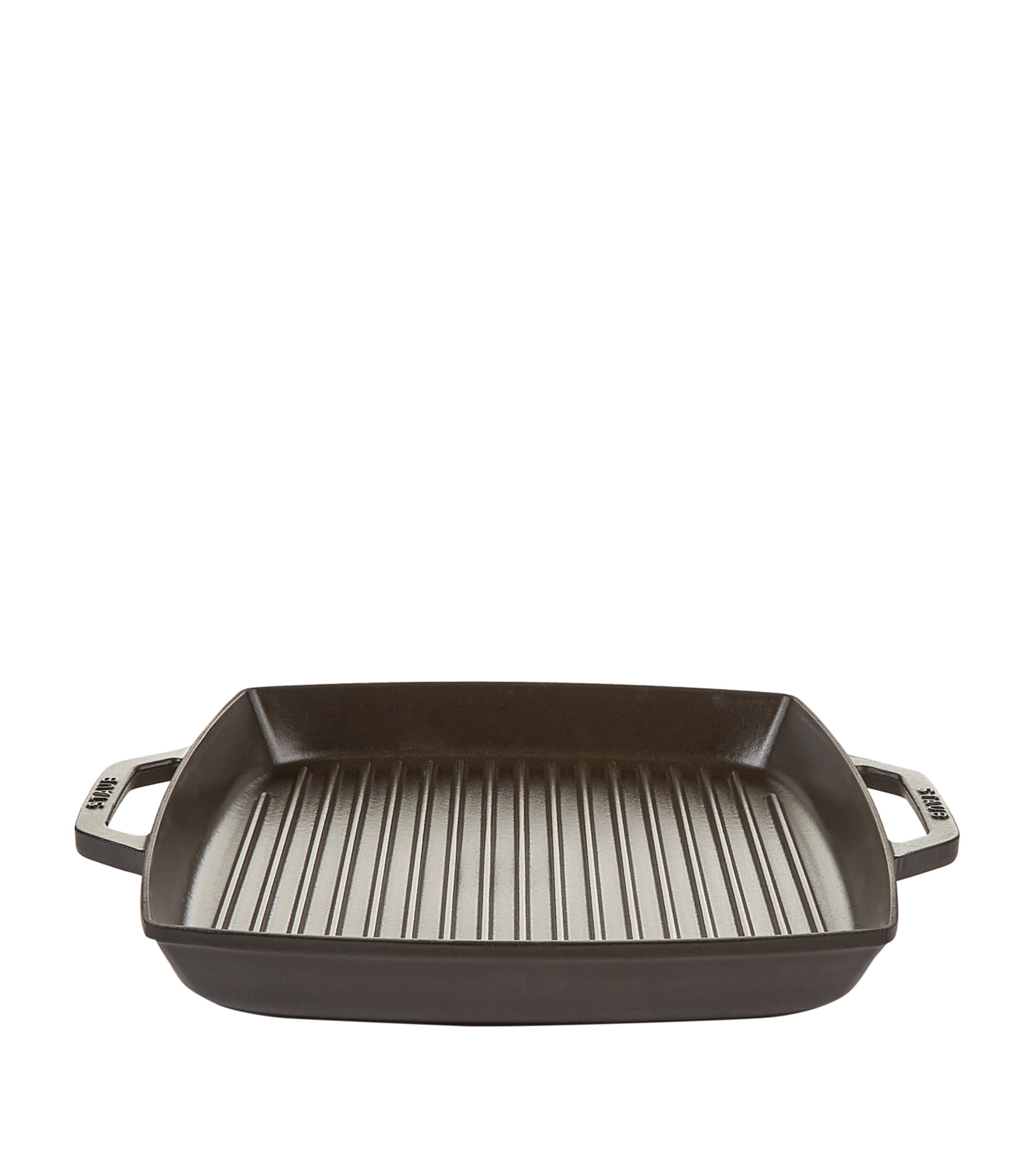 Staub Black Double Handle Square Grill