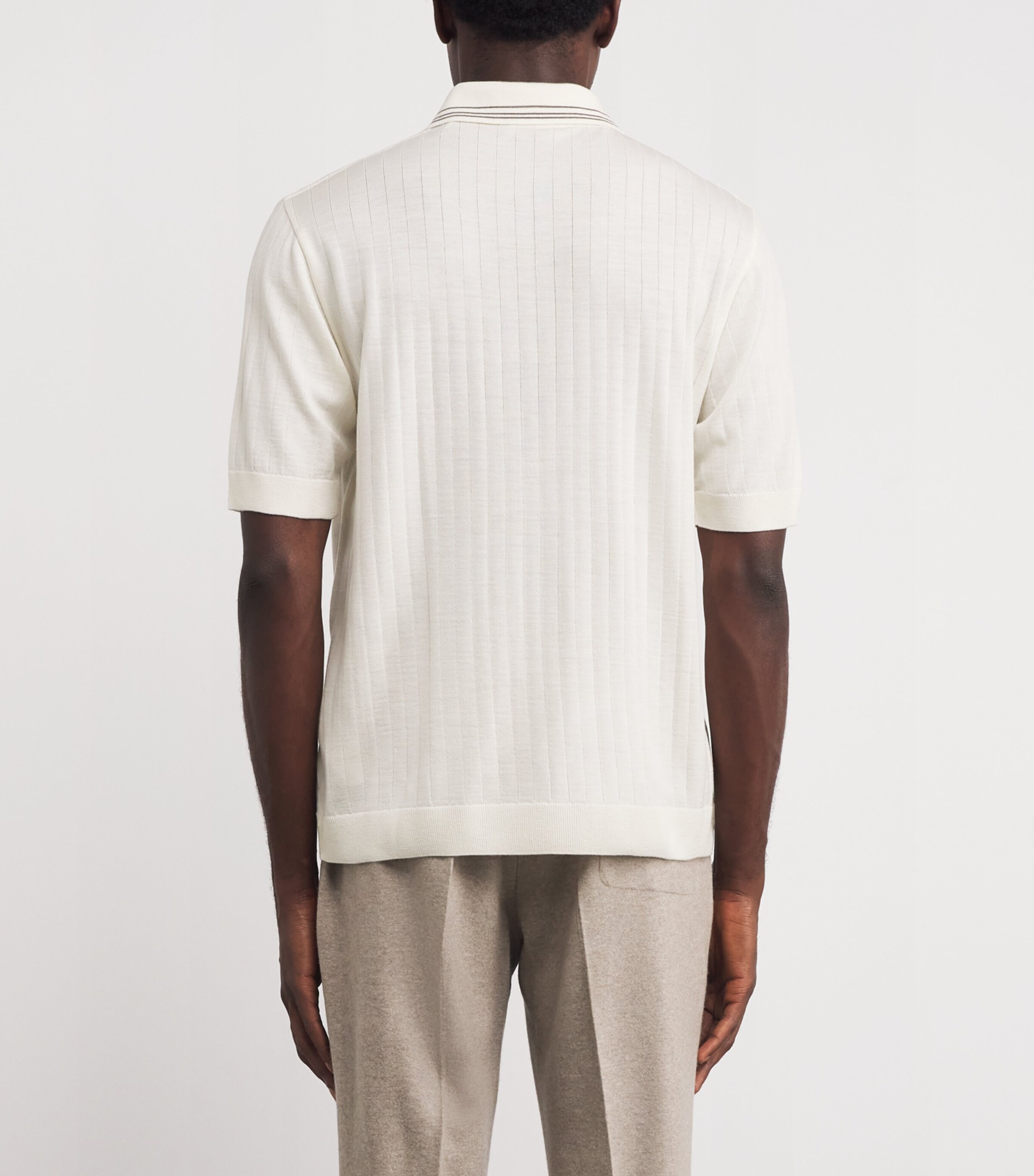 Wool-Cashmere Polo Shirt 10WHITE Image 4