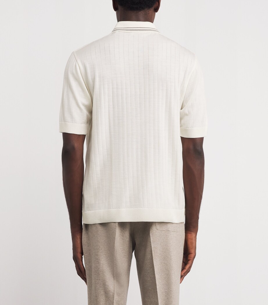 Wool-Cashmere Polo Shirt 10WHITE Image 4