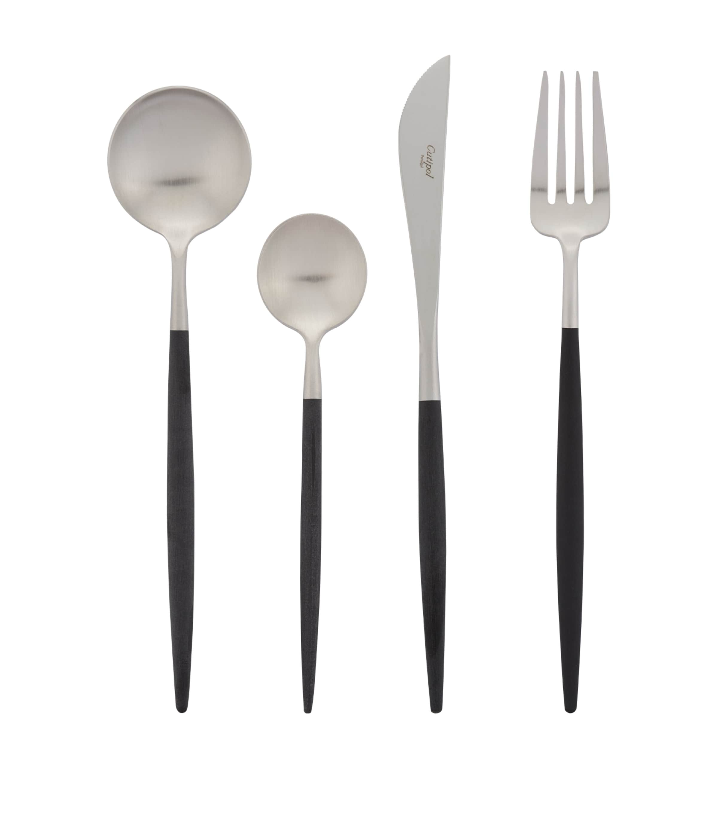 Cutipol Goa 24-piece Cutlery Set In Black