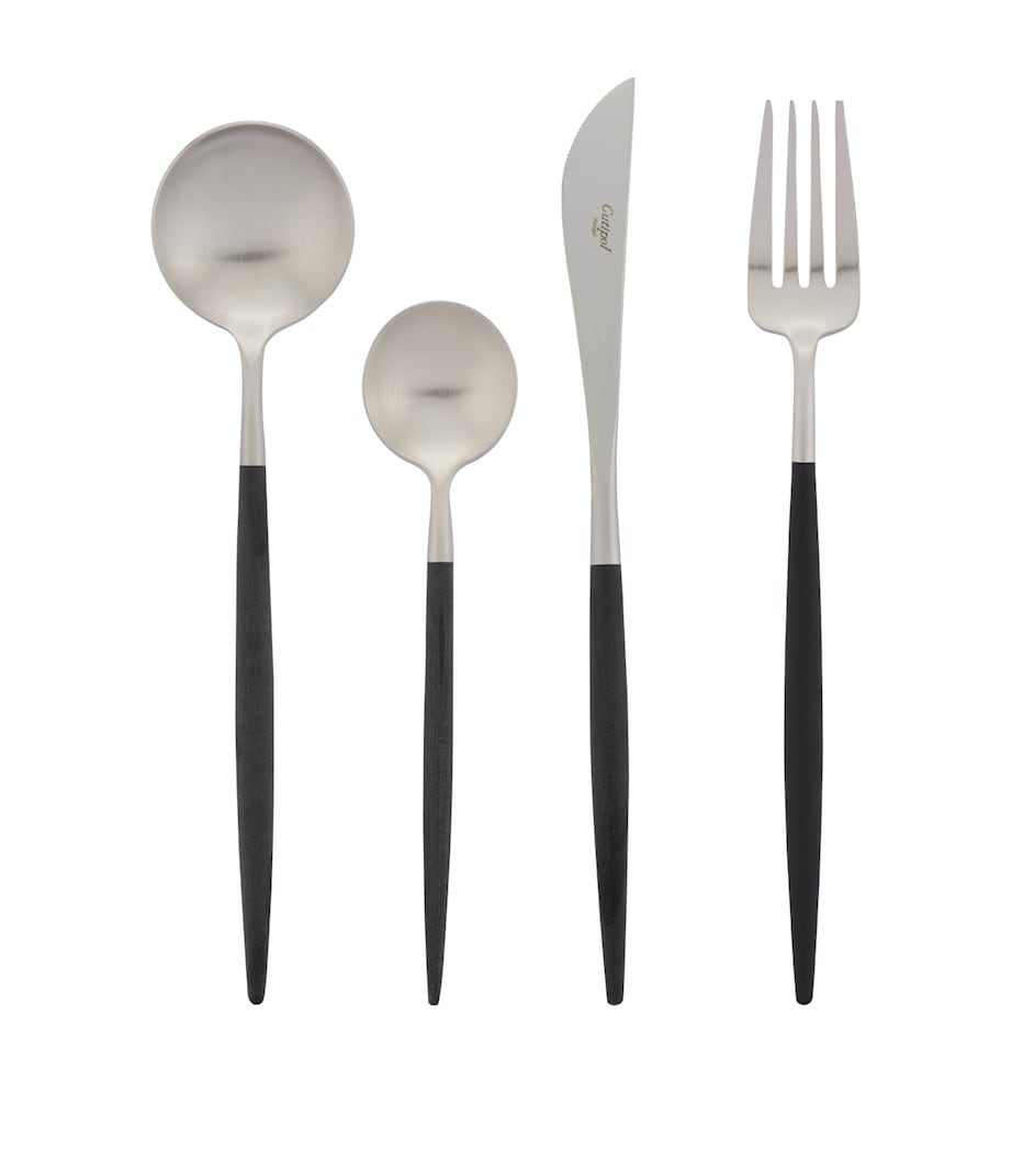 Cutipol Goa 24-Piece Cutlery Set Black Image 1