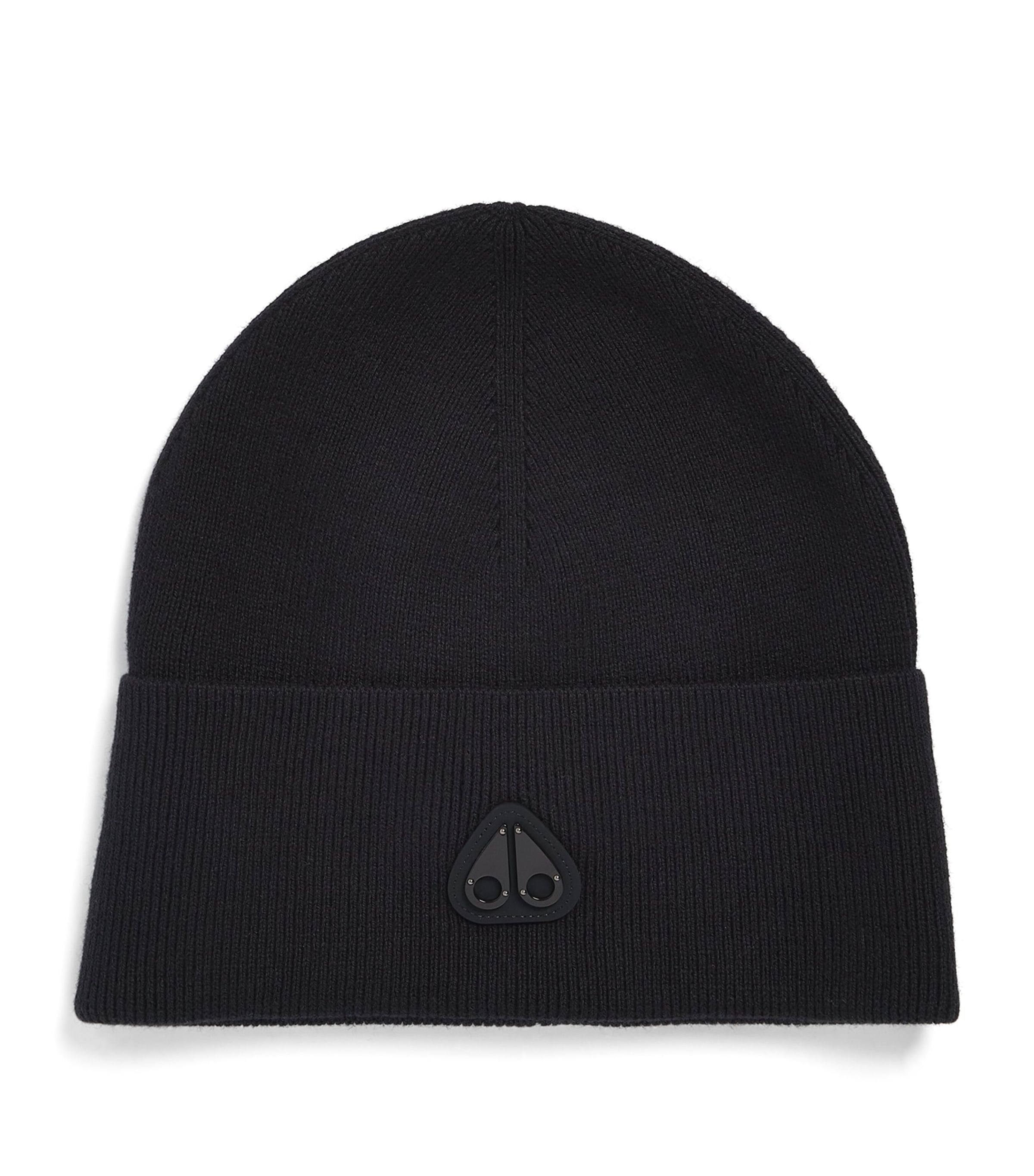 Moose Knuckles Wool-Cotton Frost Beanie Black Image 1