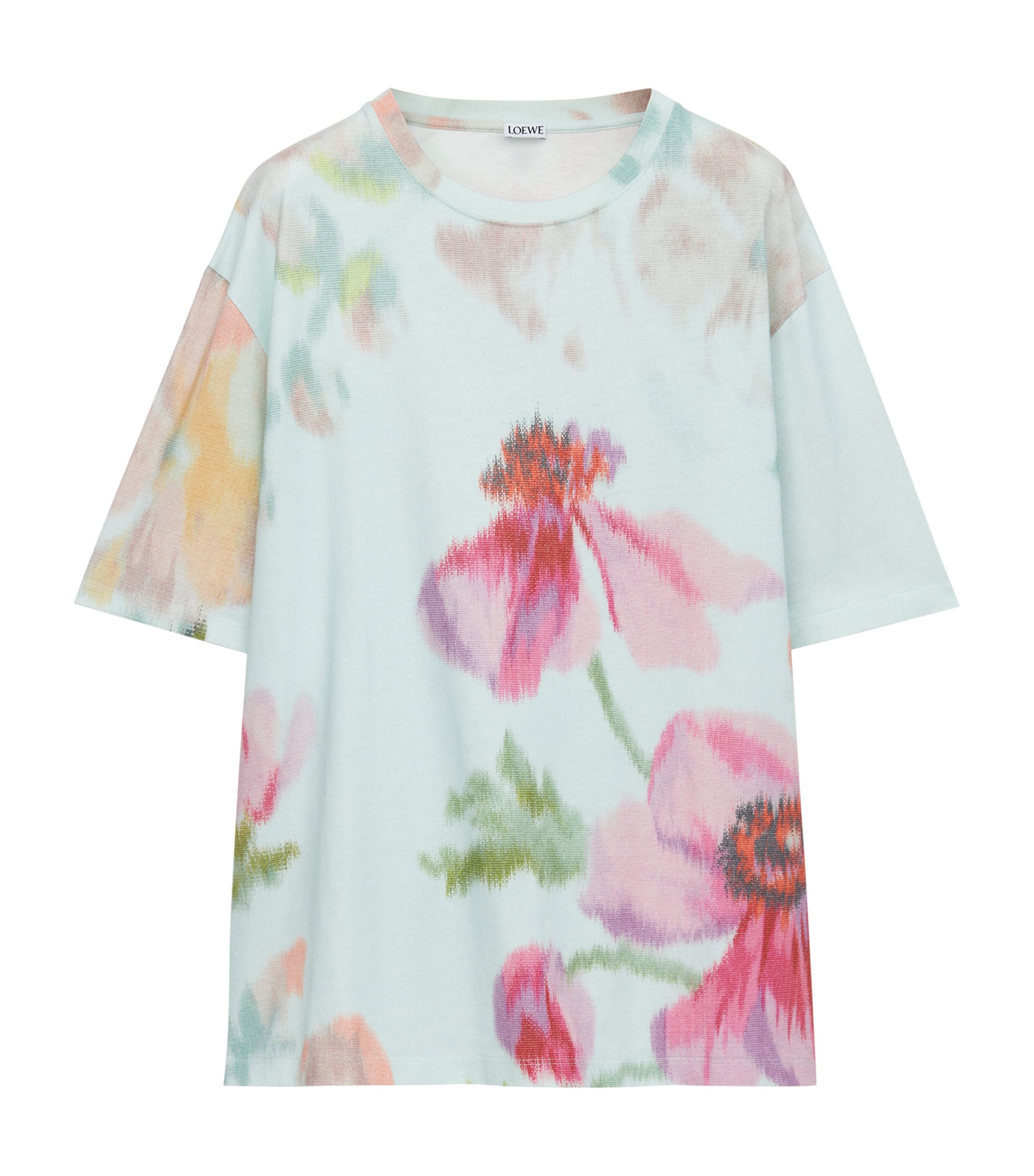 LOEWE Cotton Floral T-Shirt | Harrods UK
