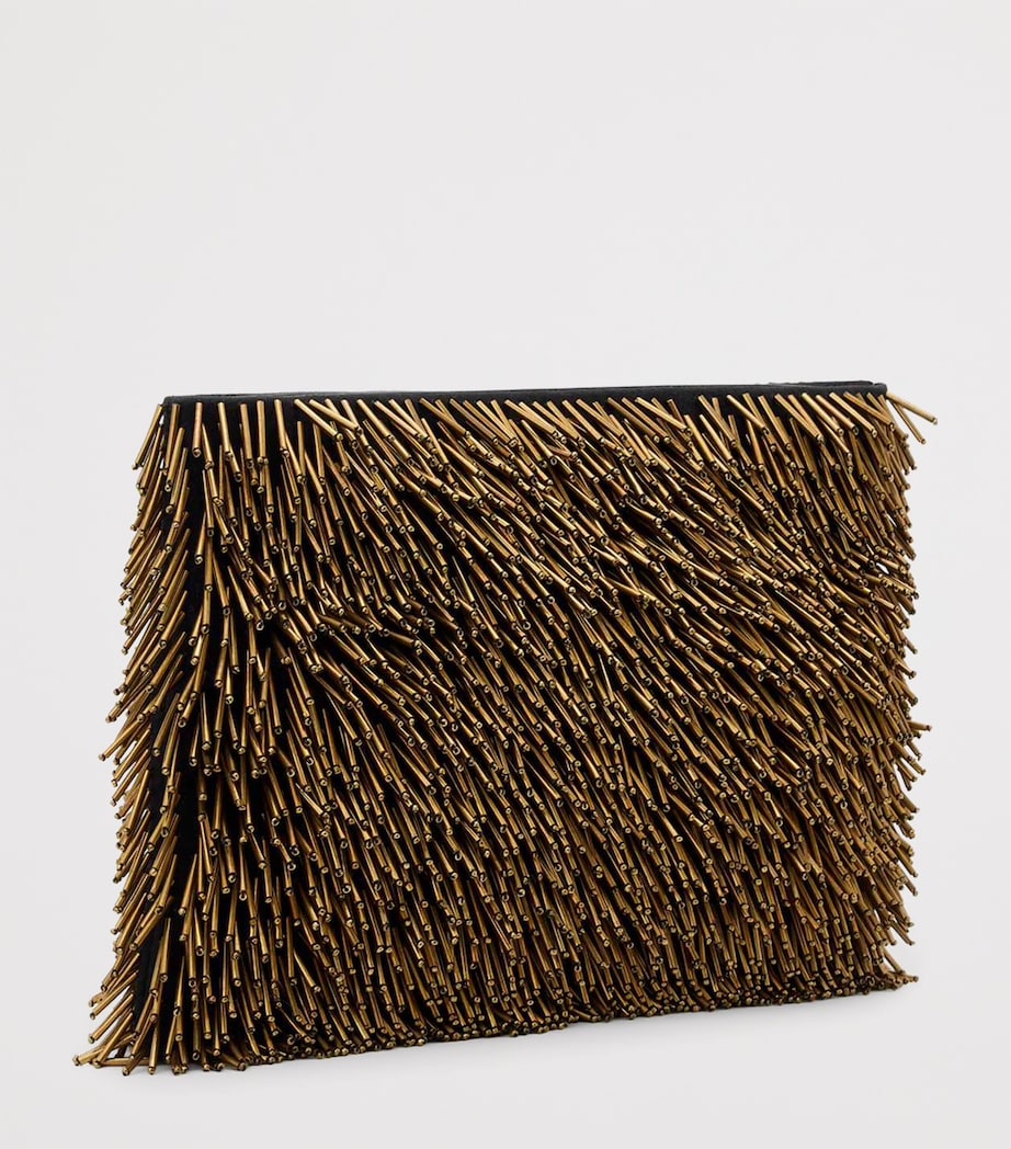 Beaded Bettina Clutch Bag WARM BRASS Image 3