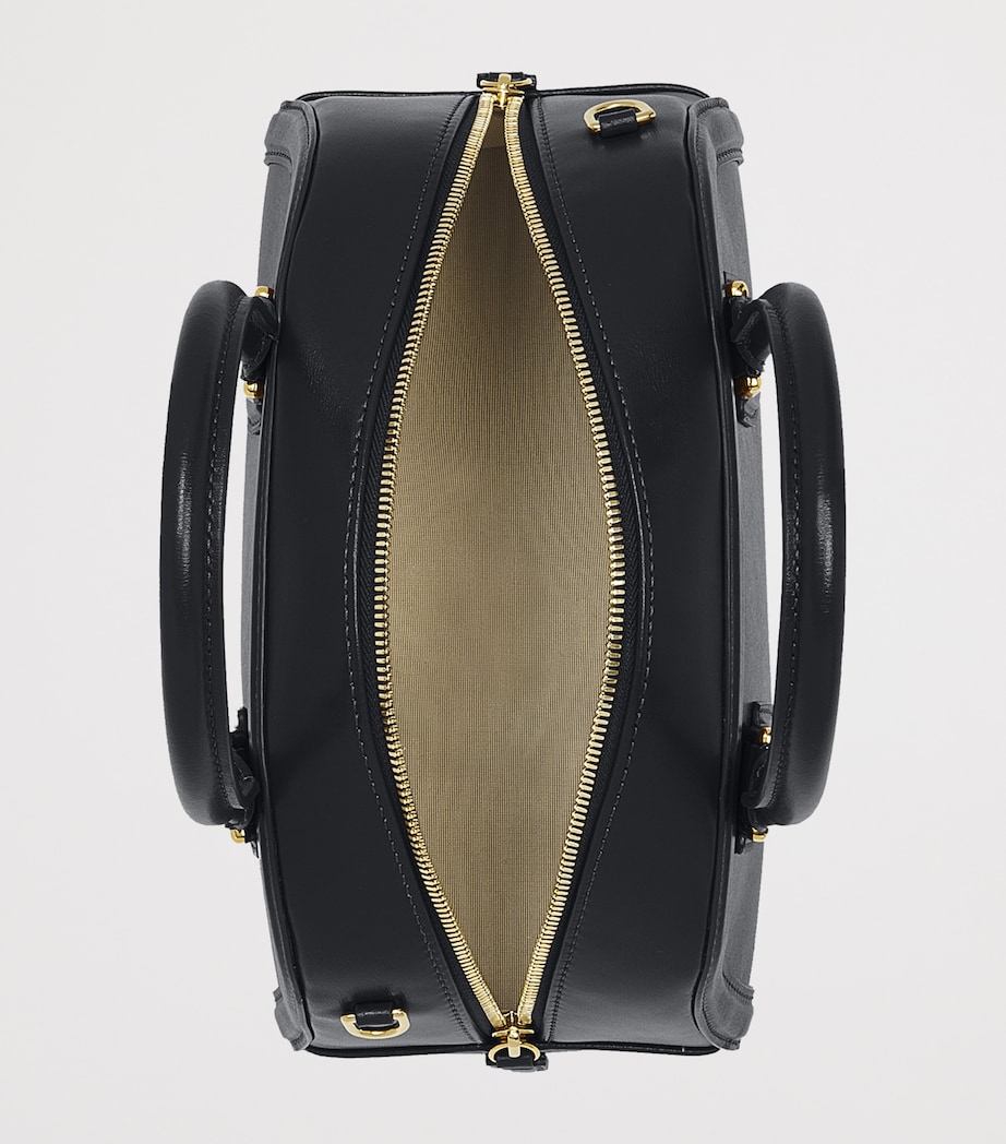 McQueen Small Leather Birdee Boston Cross-Body Bag Image 5