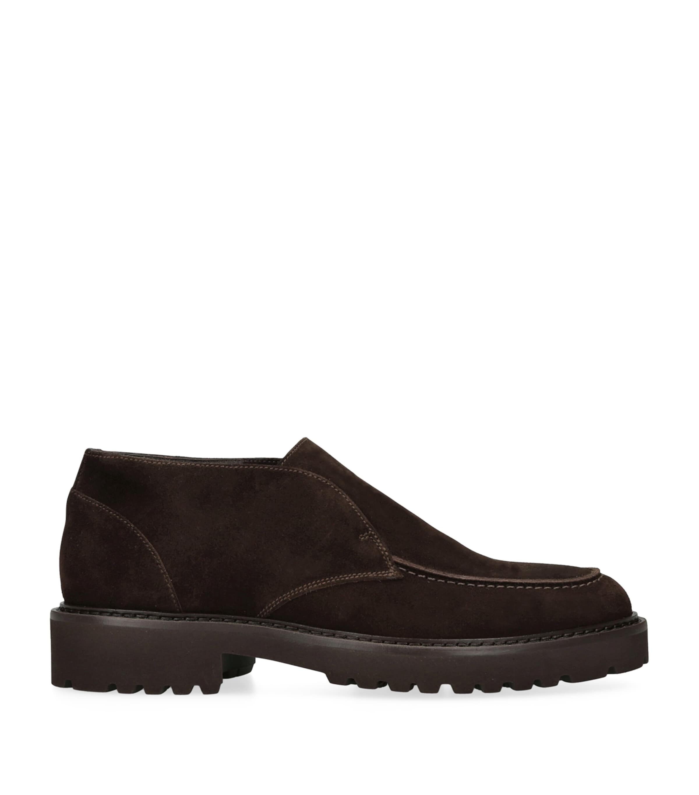 Doucal's Suede Chukka Boots In Brown