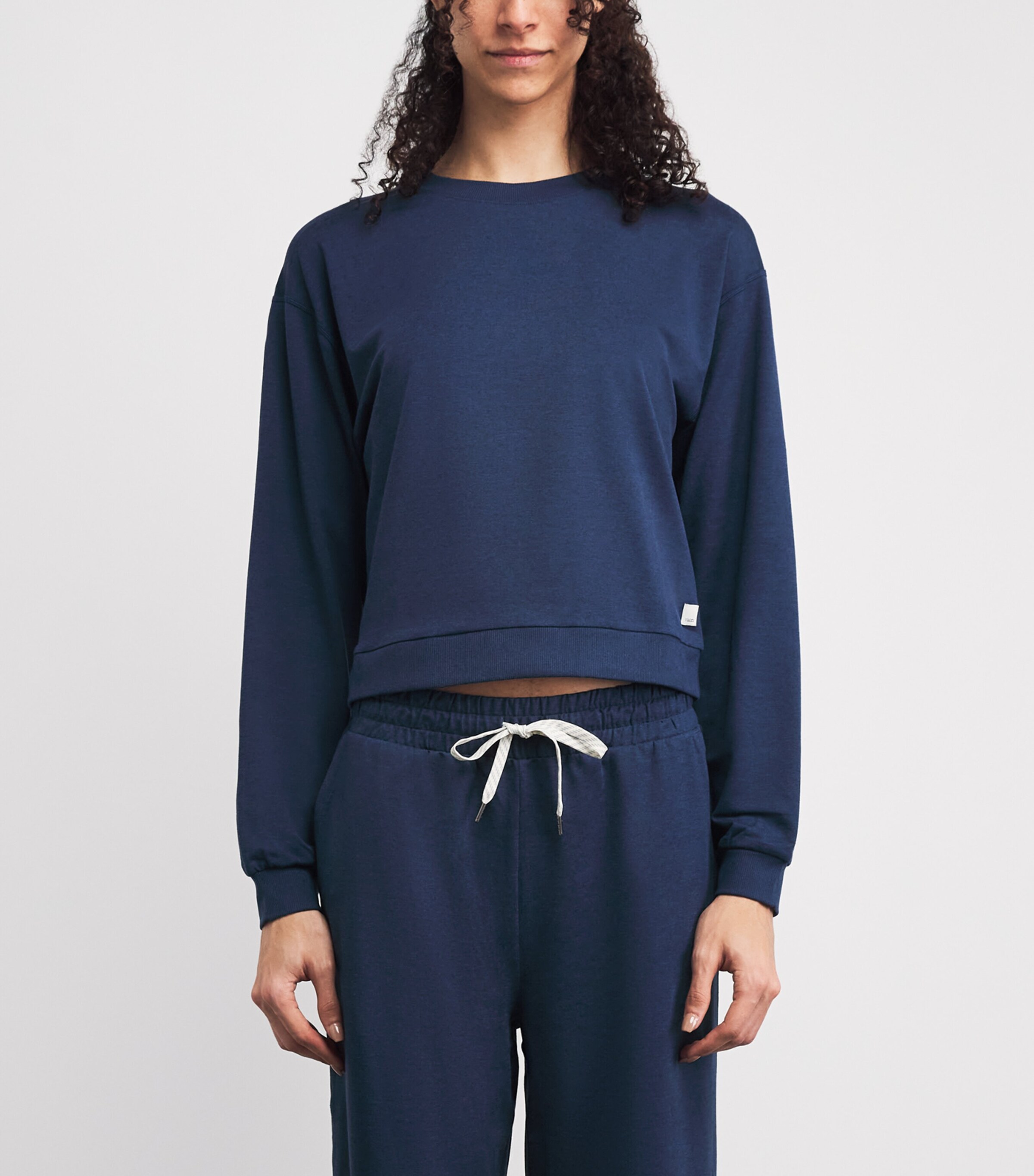 VUORI Womens Modern Halo Sweatshirt Bth Blue Coast Image 4