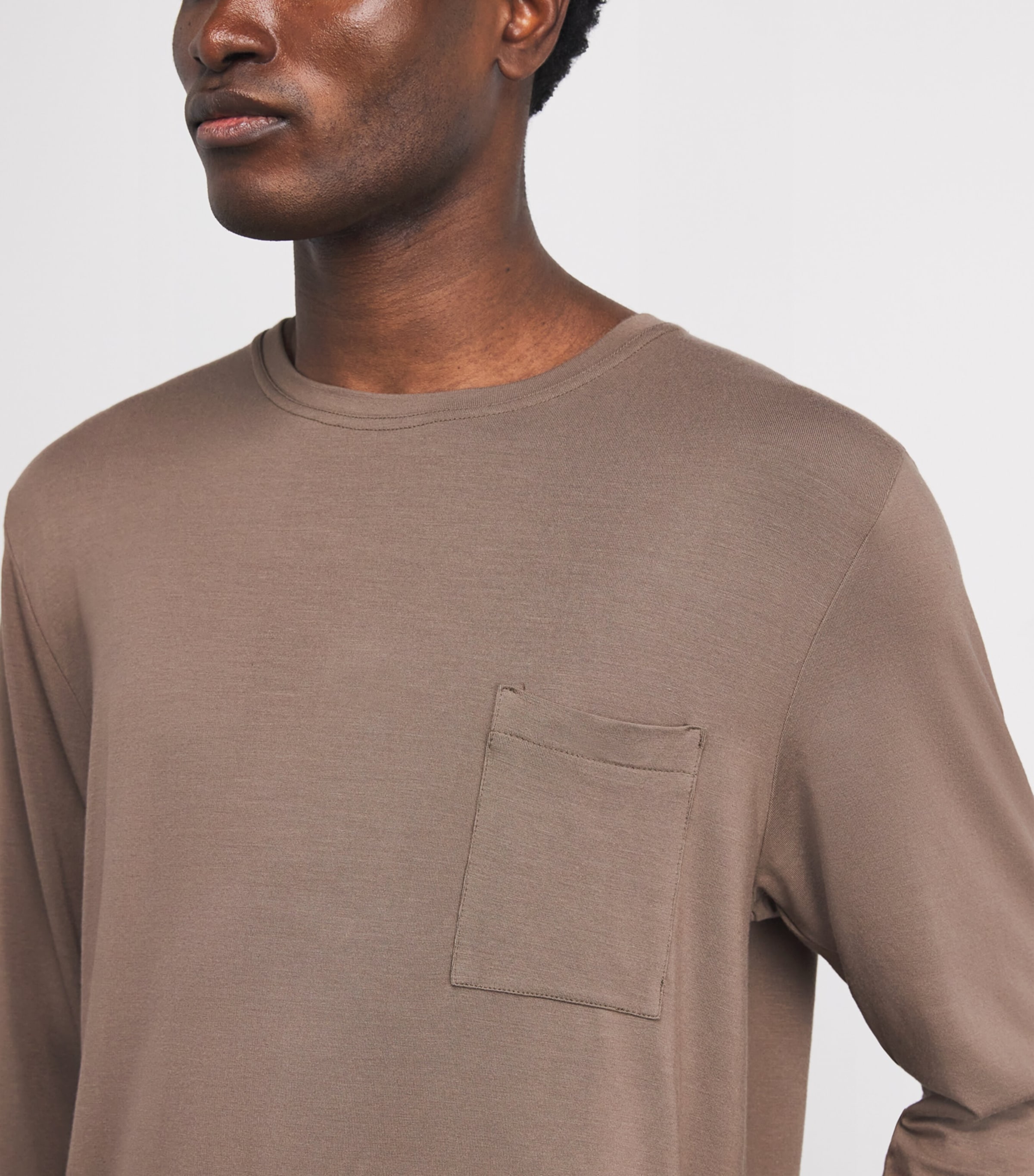 Long-Sleeve Lounge T-Shirt UMBD UMBER/ DESERT Image 6