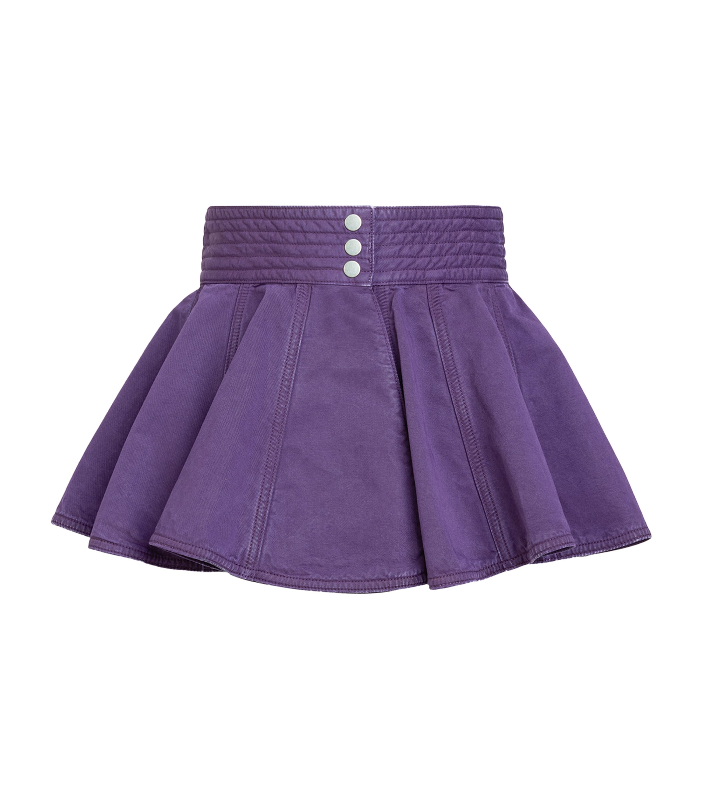 Alaïa Denim Peplum Belt Violet Image 2