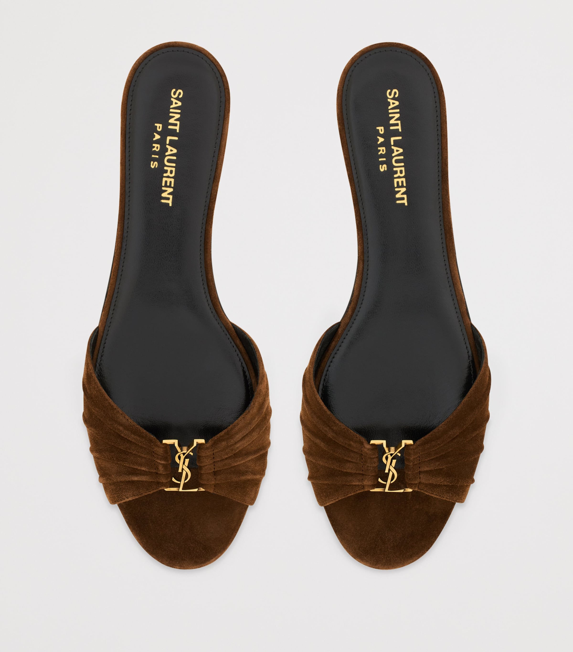 Saint Laurent Leather Babylone Sandals Image 2