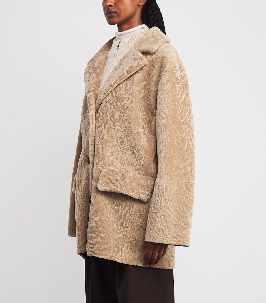 Shearling Oversized Coat SABBIA Image 3