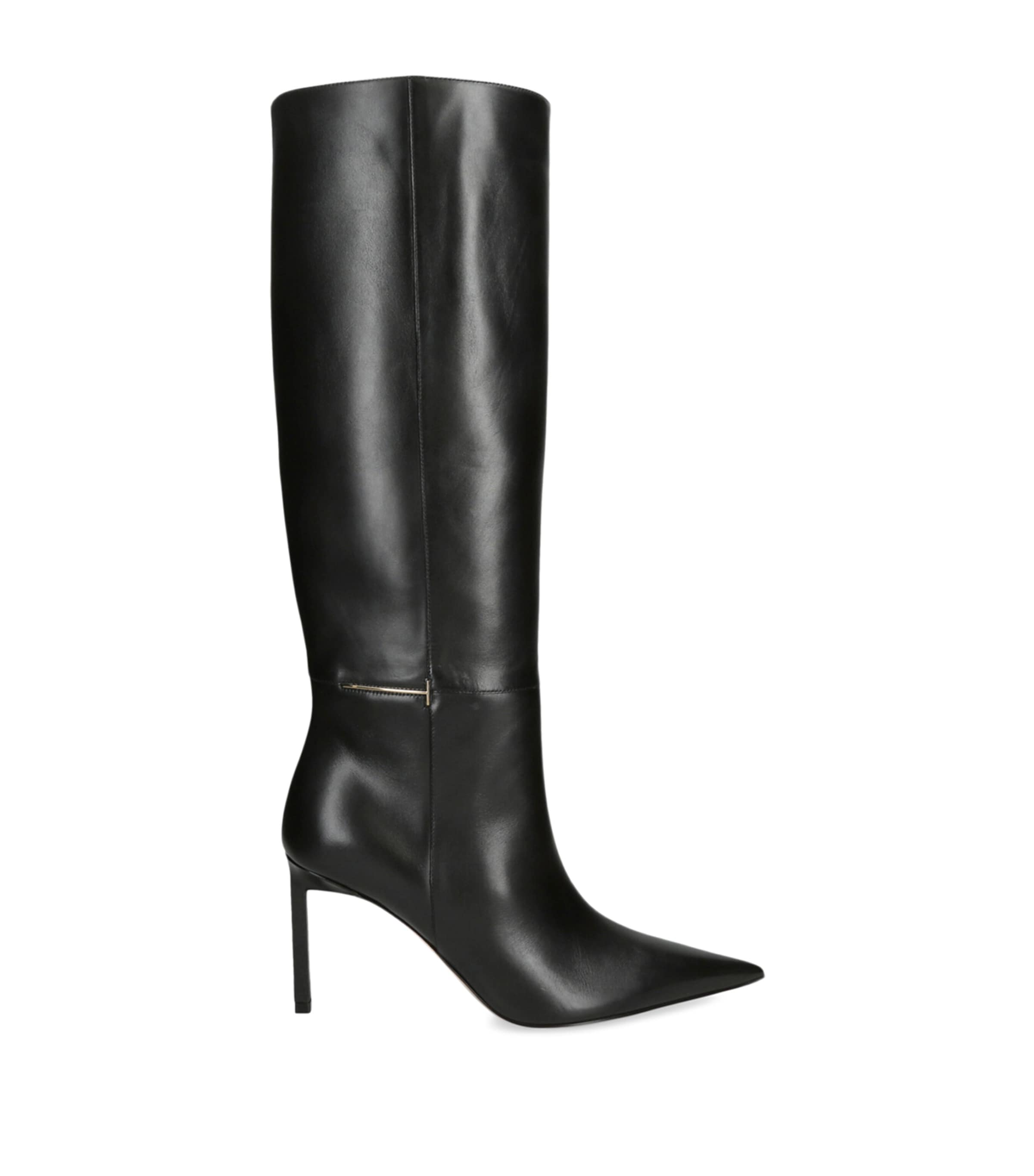 Tom Ford Julianne 85 Leather Knee-high Boots In Black