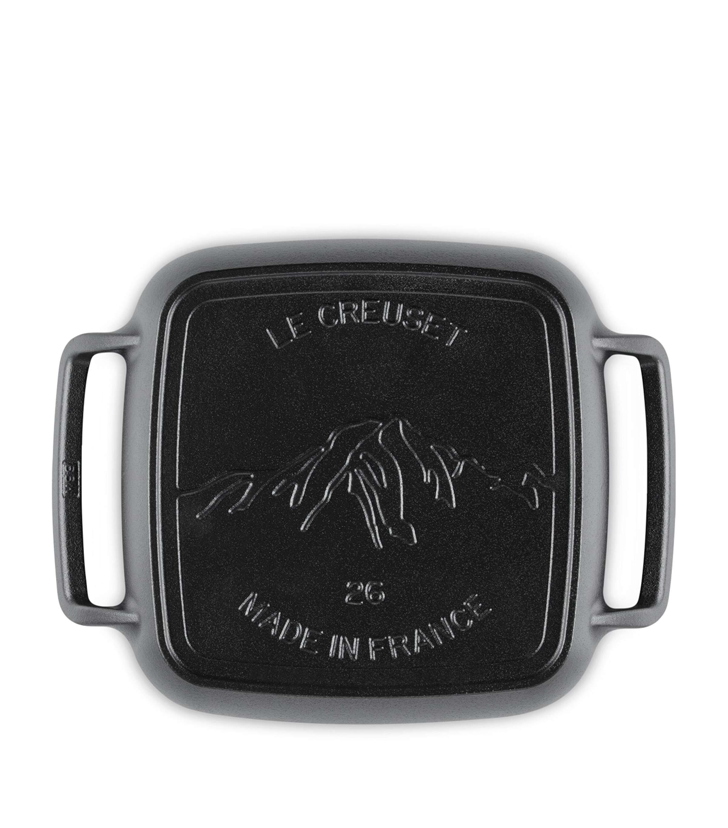 Le Creuset Cast Iron Square BBQ Grill (26cm) Satin Black Image 4