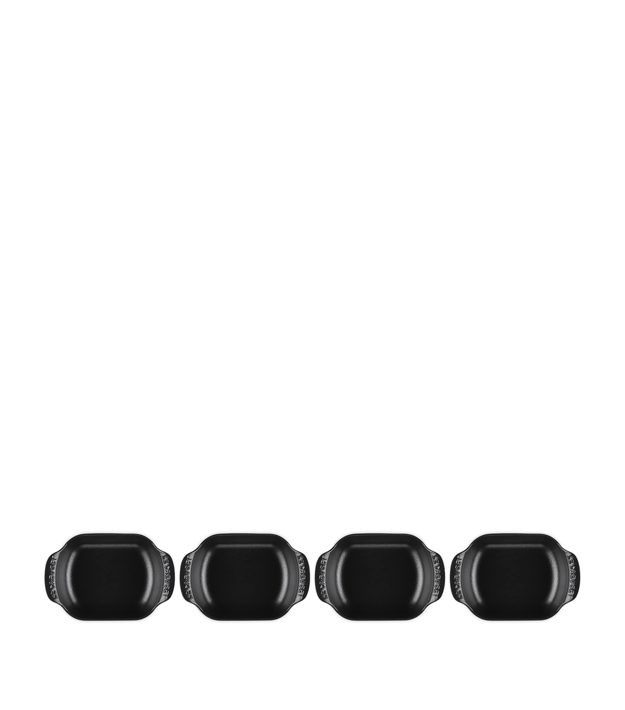 Set of 4 Cast Iron Gourmand Rectangular Mini Bakers (13cm) NO COLOUR Image 5