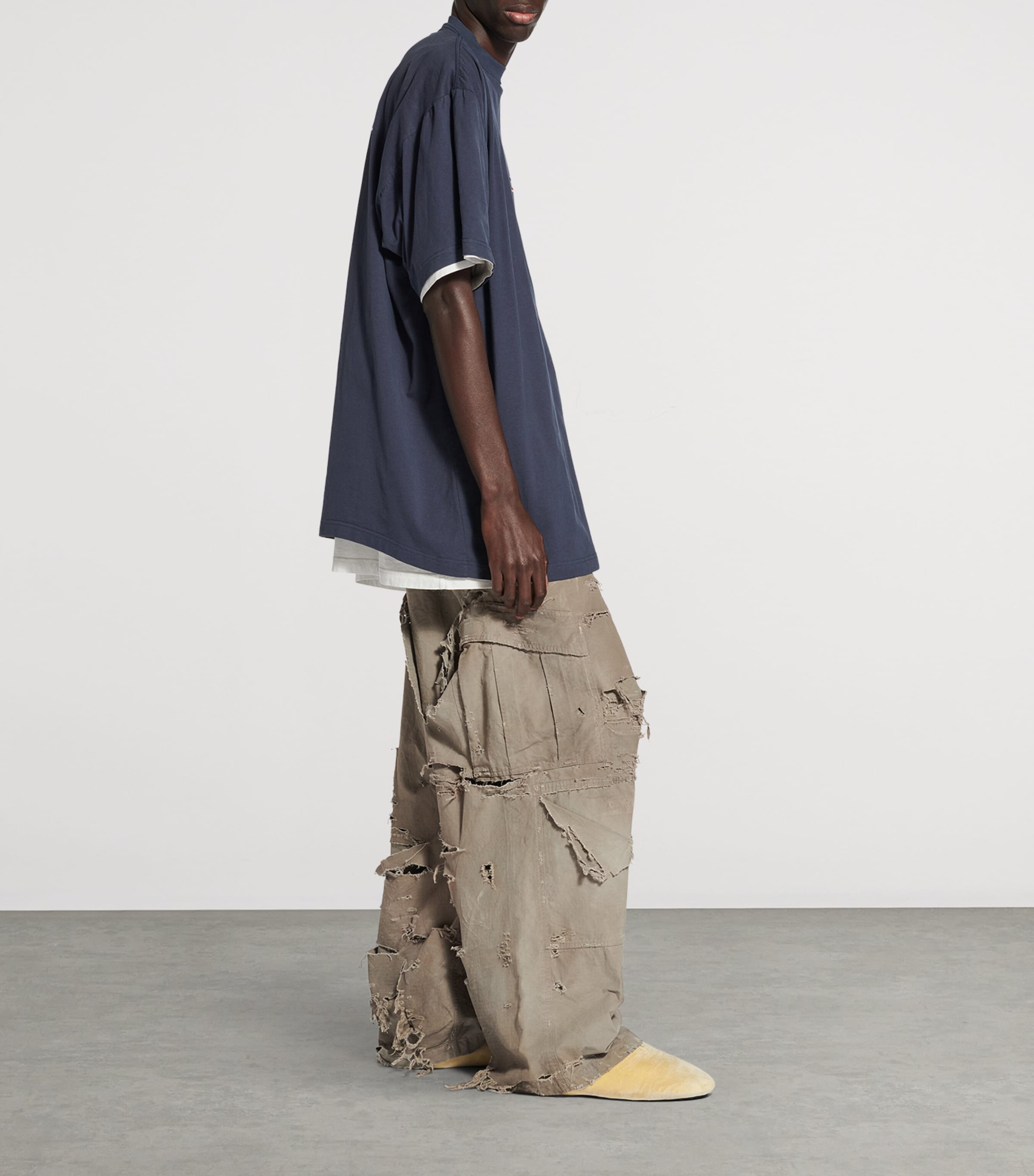 Balenciaga Stretch-Cotton Double T-Shirt | Harrods US