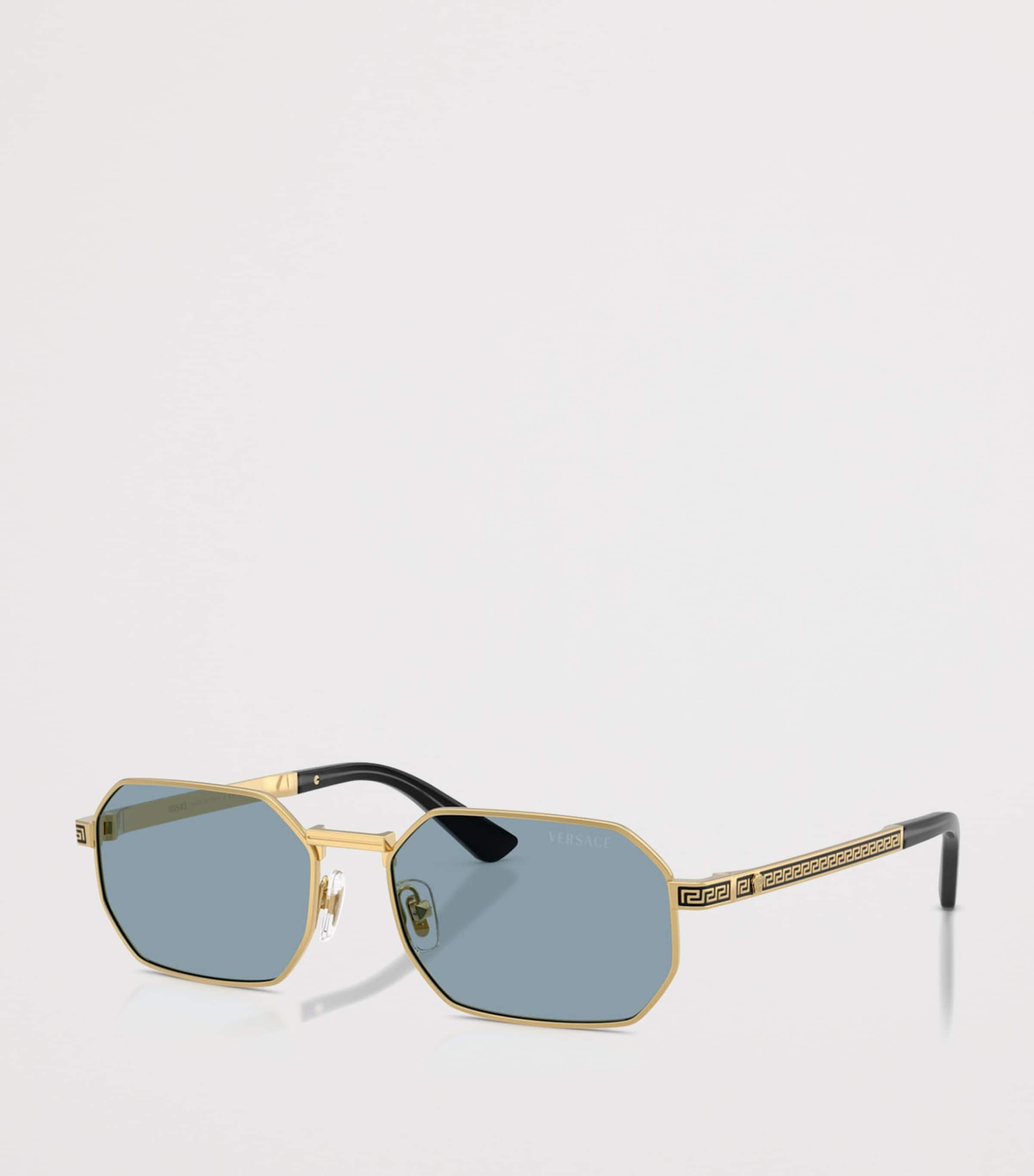 Versace Metal VE2297 Rectangle Sunglasses Gold Image 2