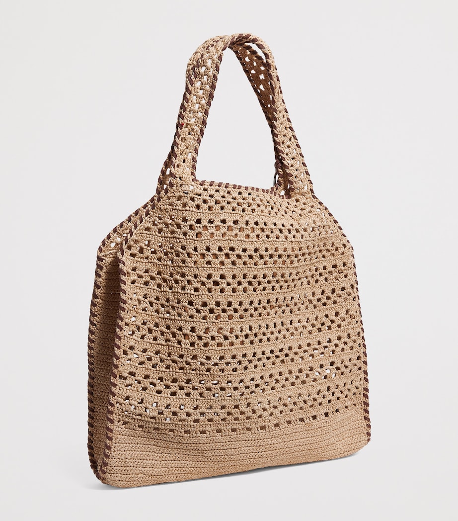 Raffia Baby Bella Tote Bag 9370 NATURAL/TAN Image 3