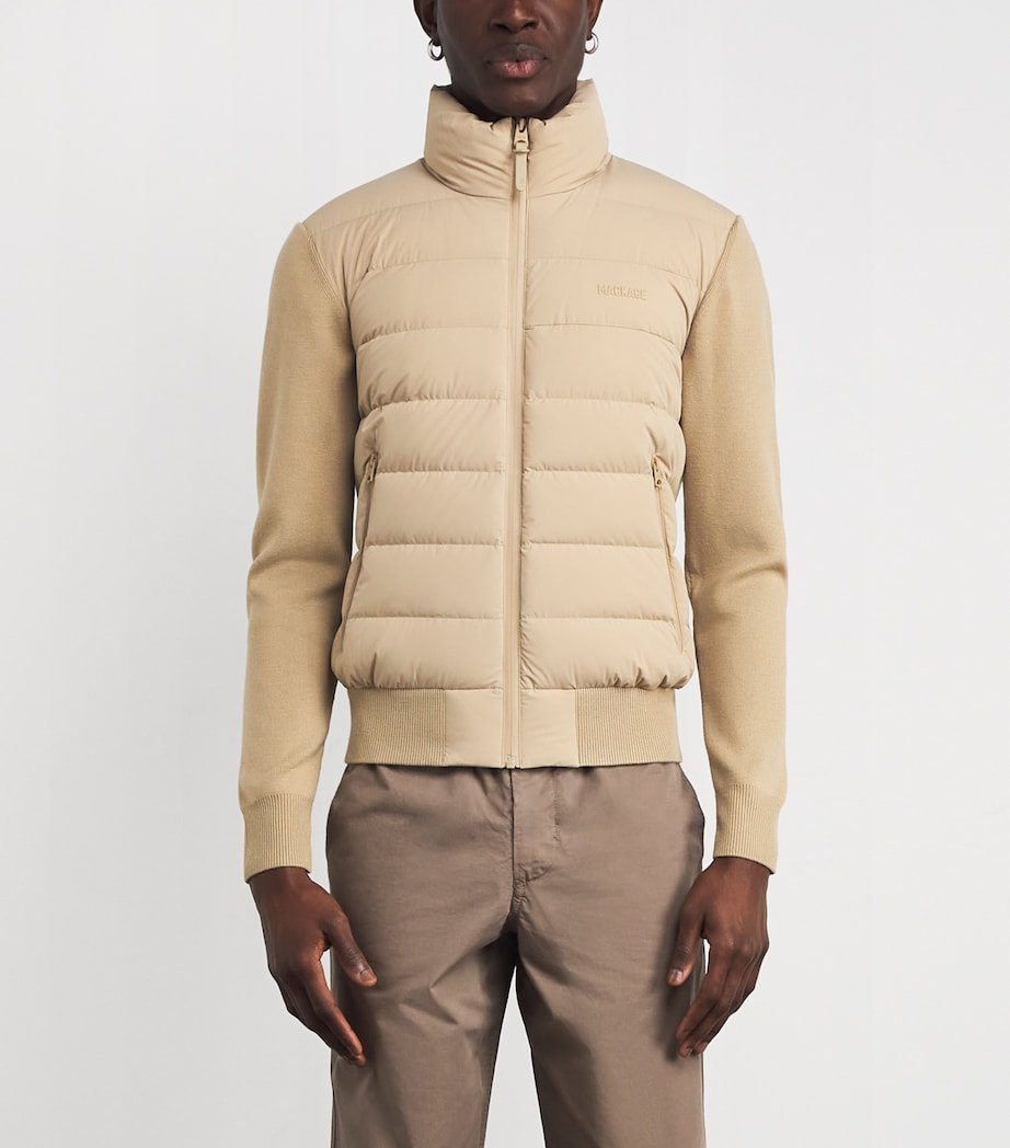 Haney-City Hybrid Down Jacket LIGHT CAMEL Image 3