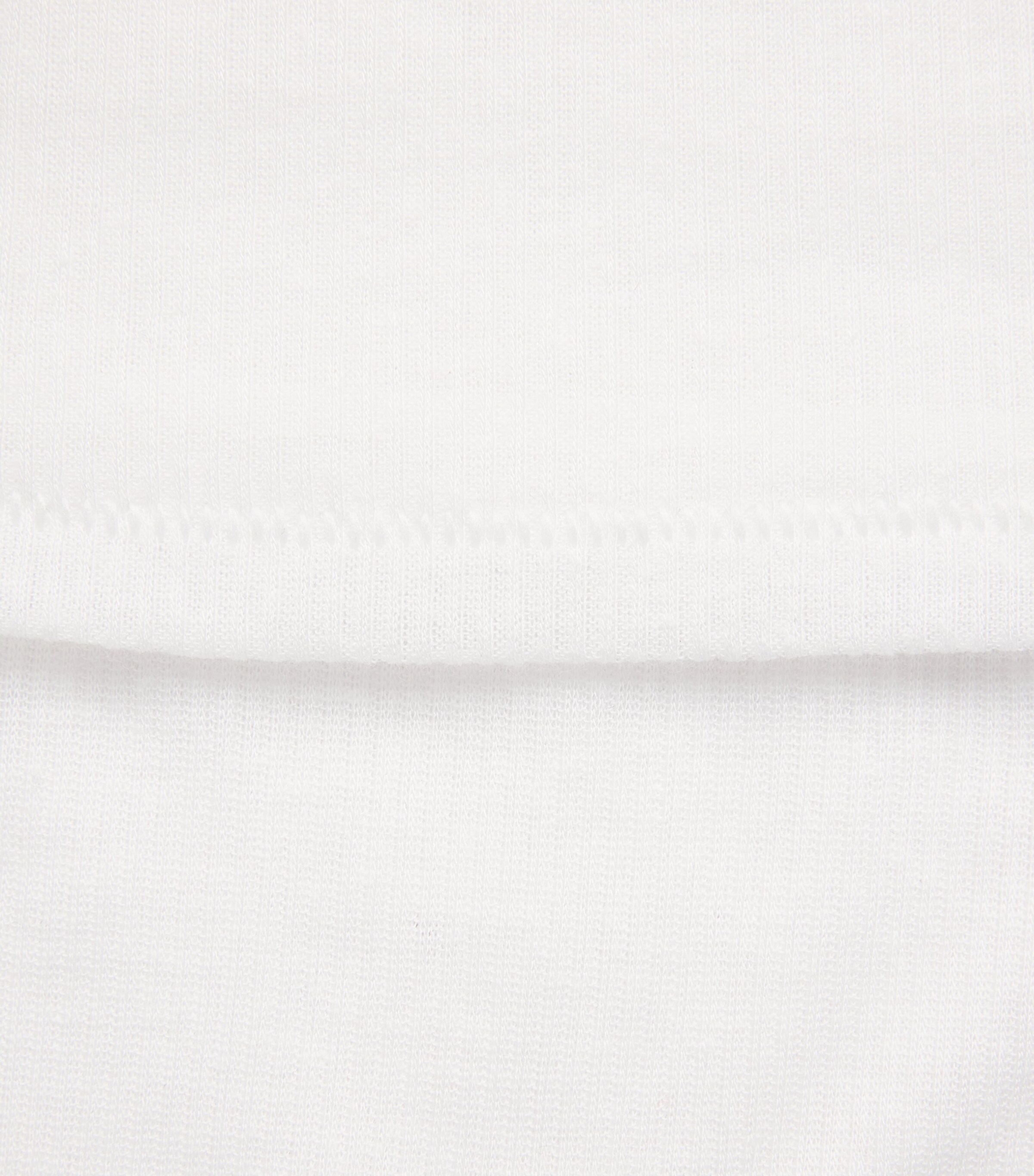 Skims Womens Semi-Sheer Ribbed T-Shirt Snow Image 6