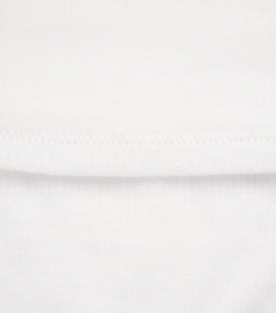 Skims Womens Semi-Sheer Ribbed T-Shirt Snow Image 6
