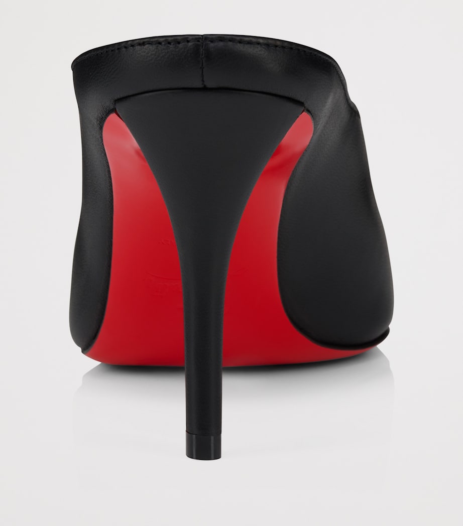 Miss Z Slimimule Leather Heeled Mules 80 B439 Image 5