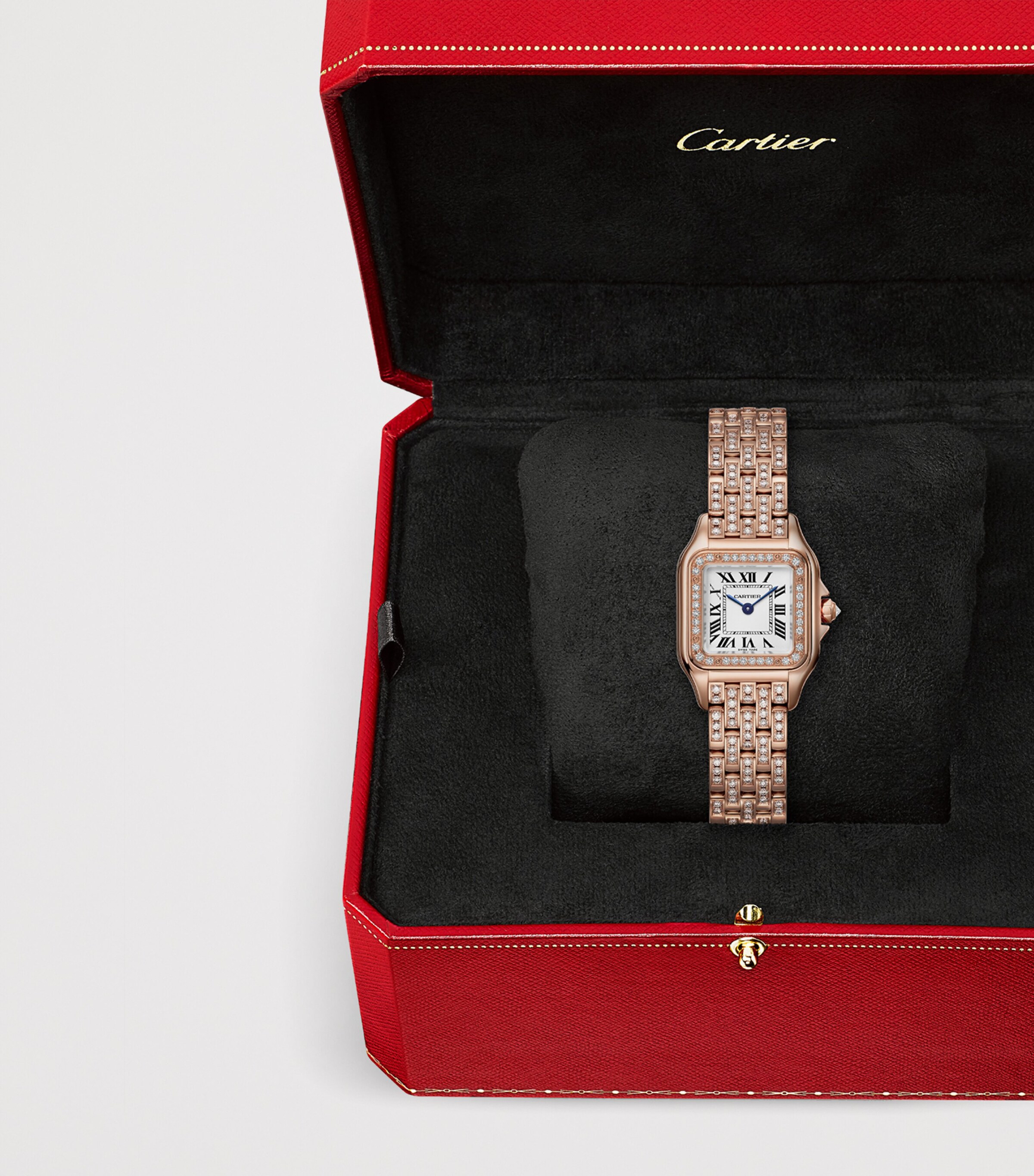 Rose Gold and Diamond Panthère de Cartier Watch 22mm SILVER Image 7