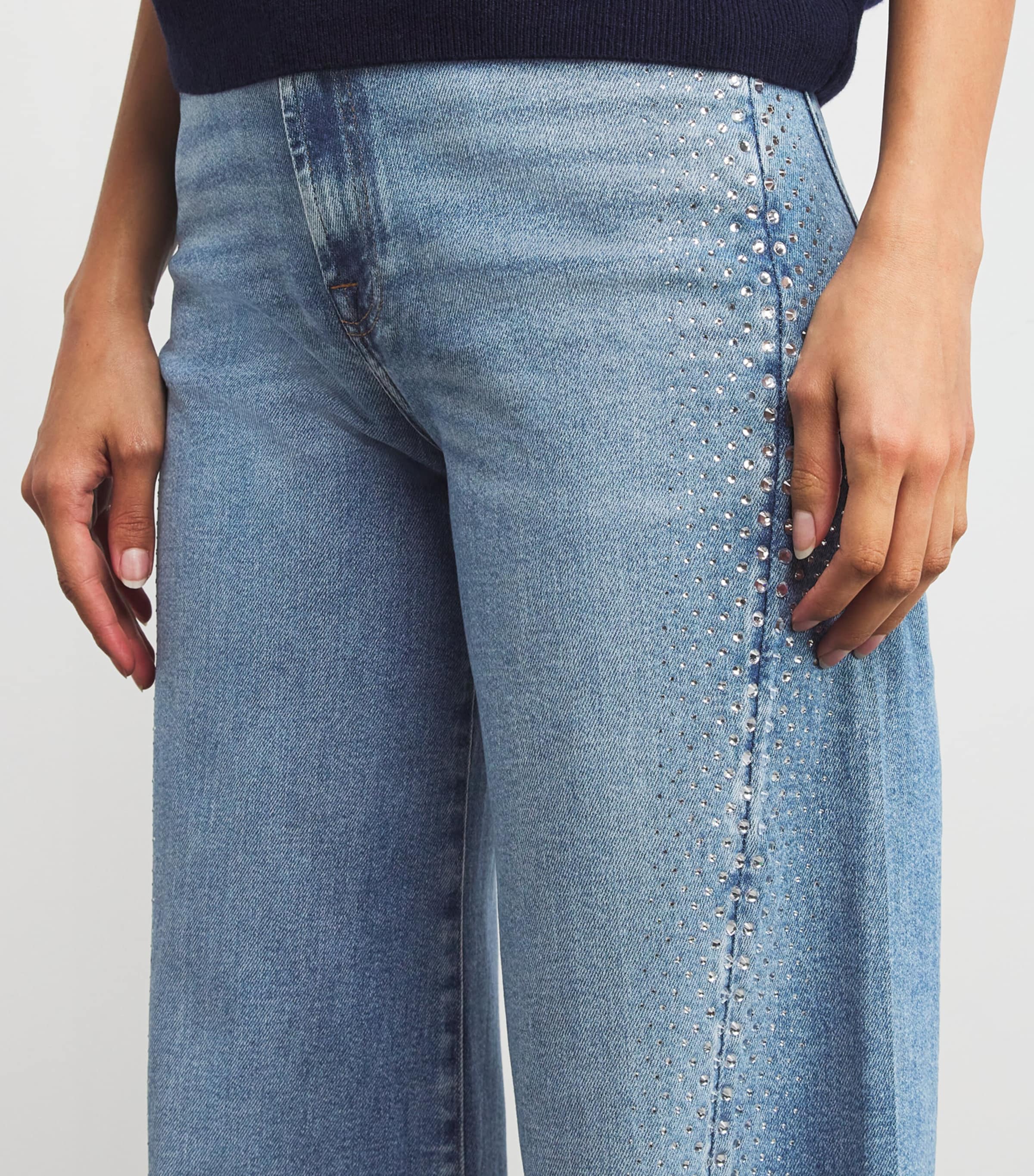 Embellished Twisted Lotta Flared Jeans LOVE SOUL Image 6