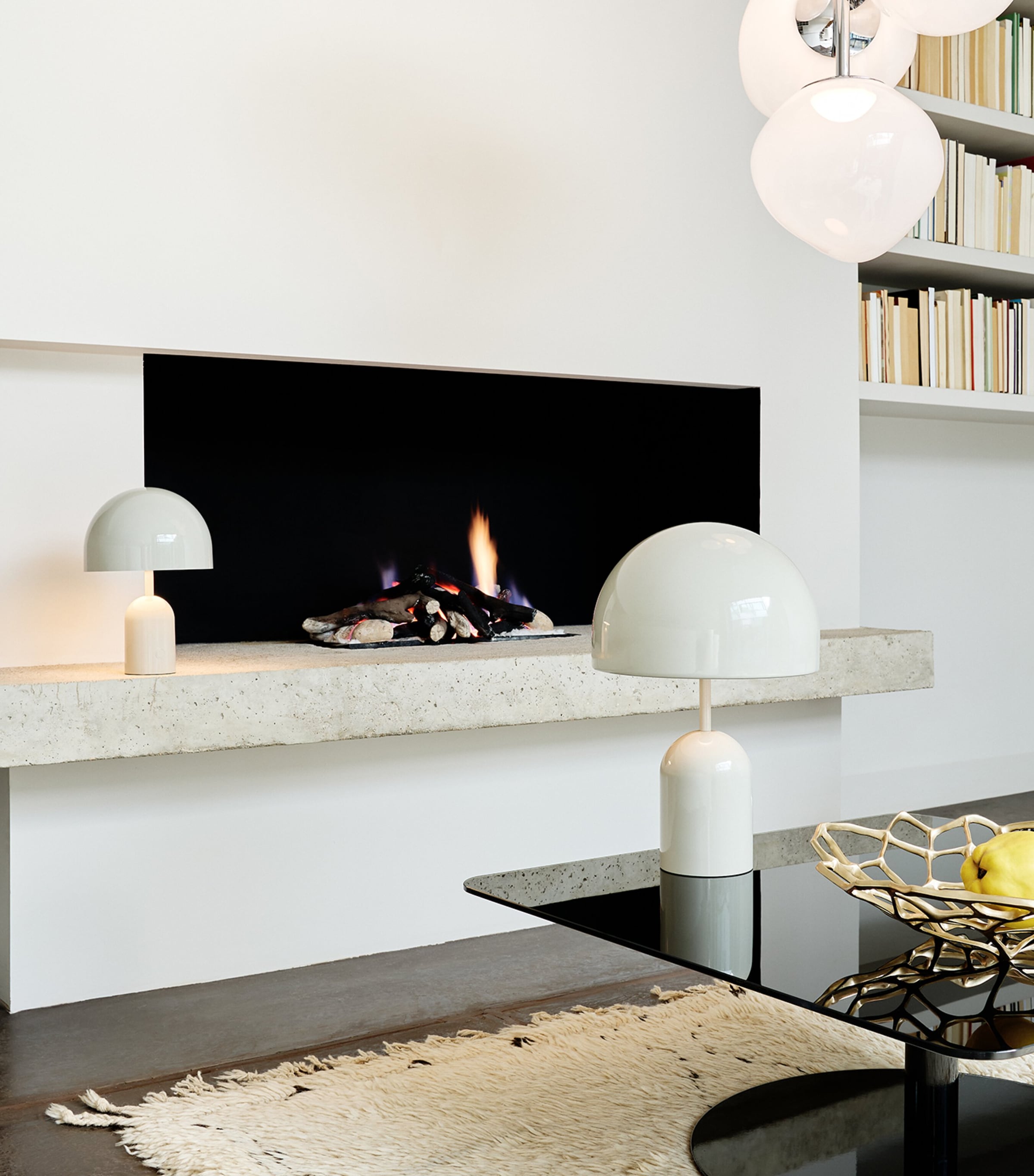 Portable Bell Table Lamp WHITE Image 8