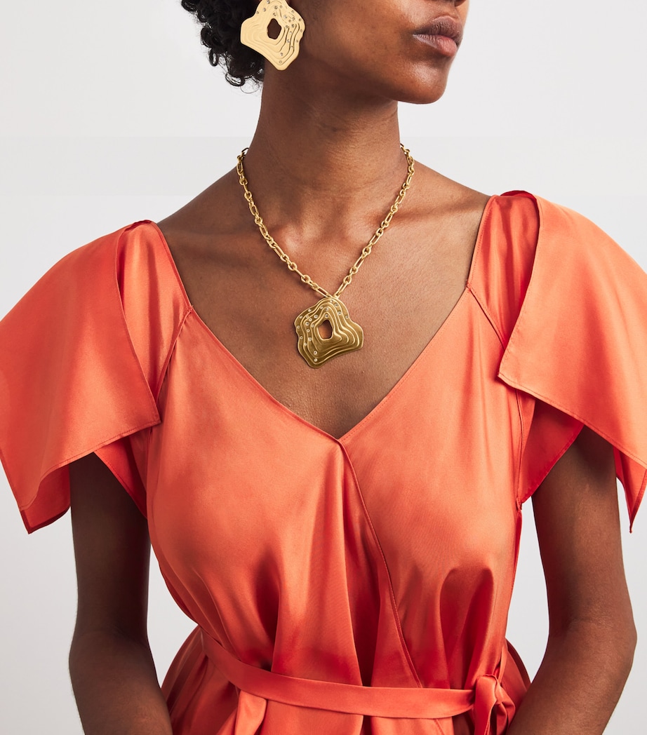 Embellished Falak Necklace BRASS Image 2