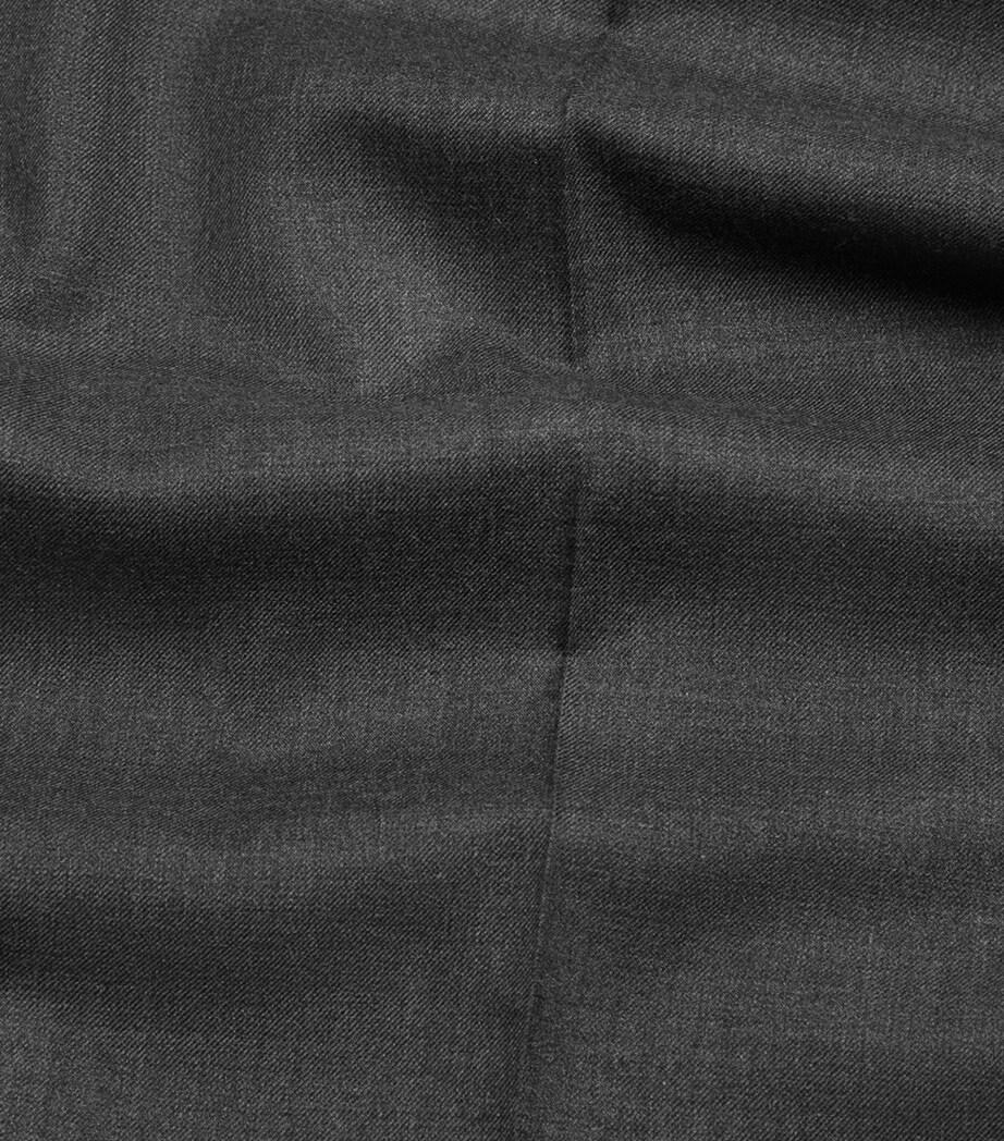 Cashmere Double Pleated Trousers 037MID GREY Image 6