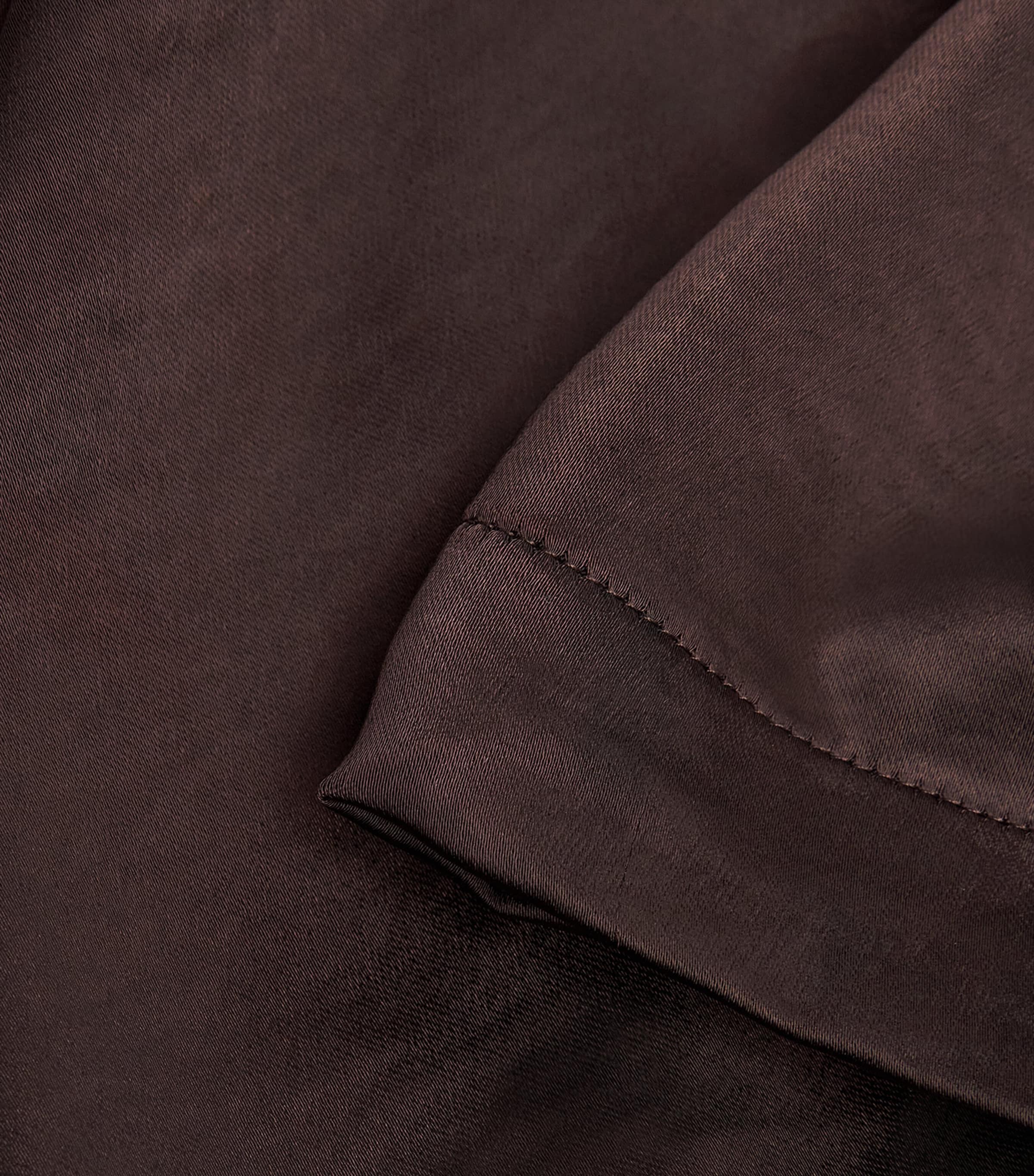 Skims Womens Satin Oversized Shirt Espresso Image 6