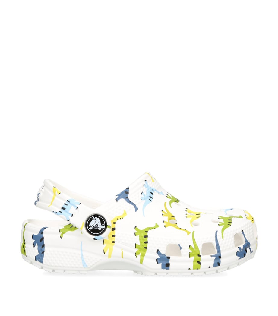 CROCS KIDS Classic Dinosaur Clogs White/oth Image 1