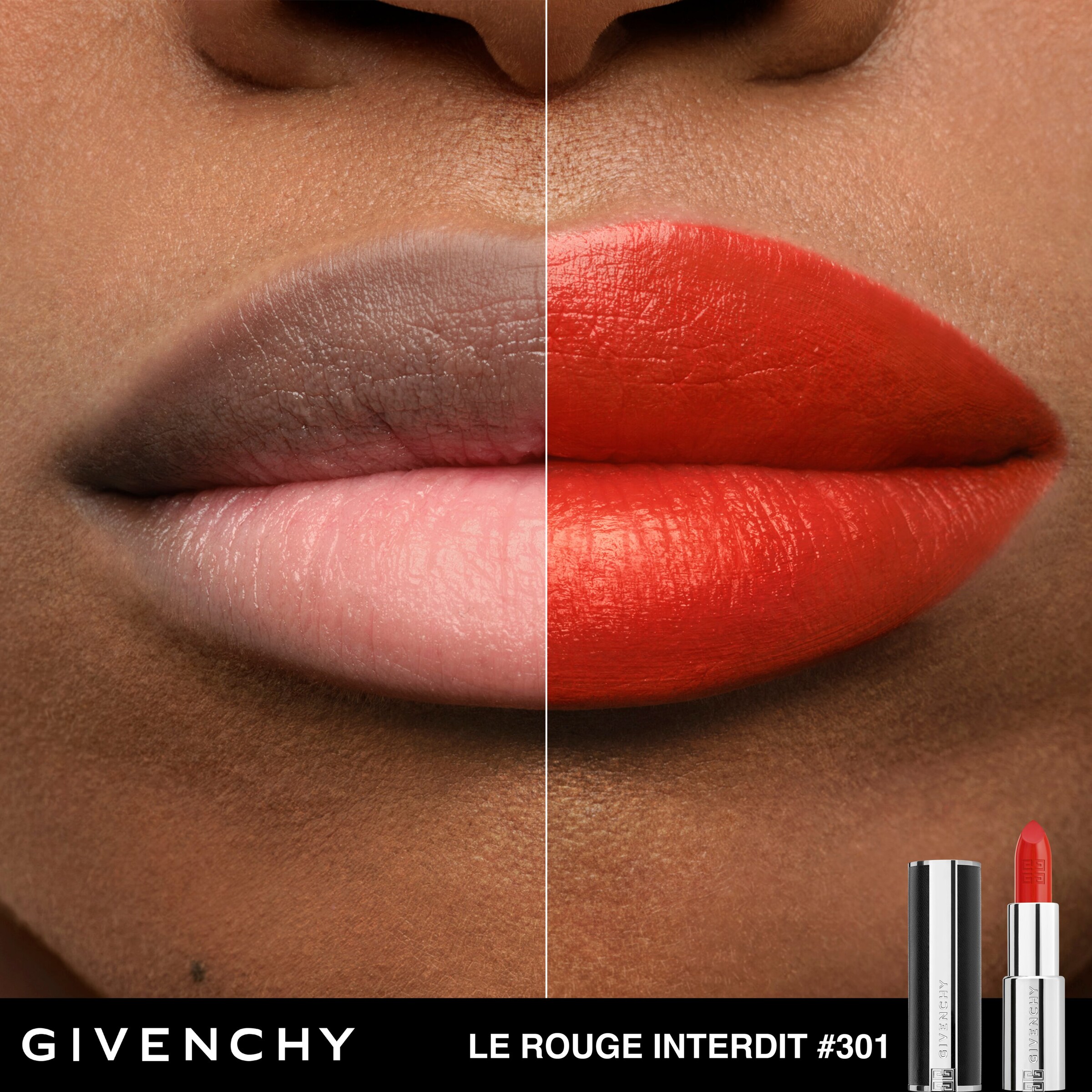 Le Rouge Interdit Intense Silk Lipstick N301 ORNG IMPERTNT Image 4