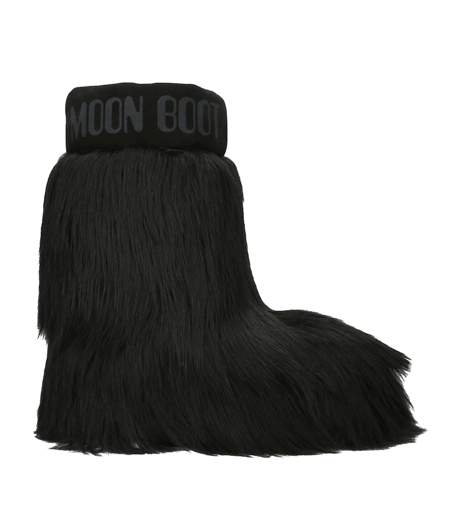 Faux Fur Icon Yeti Moon Boots BLACK Image 1