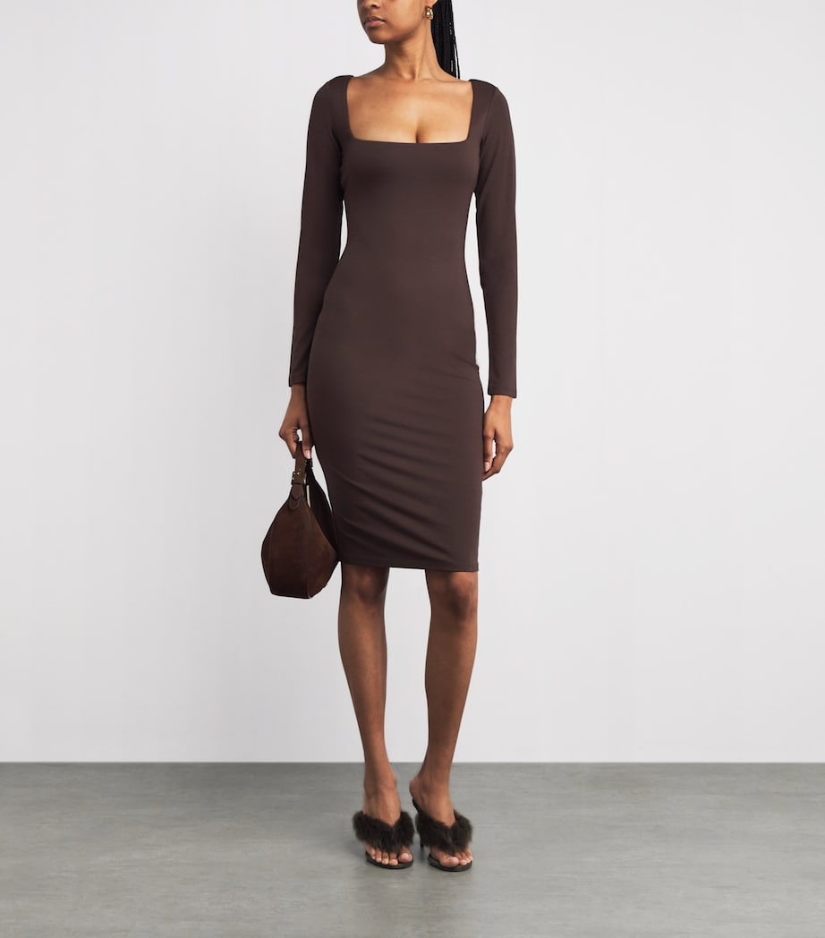 Smooth Layers Midi Dress ESPRESSO Image 2