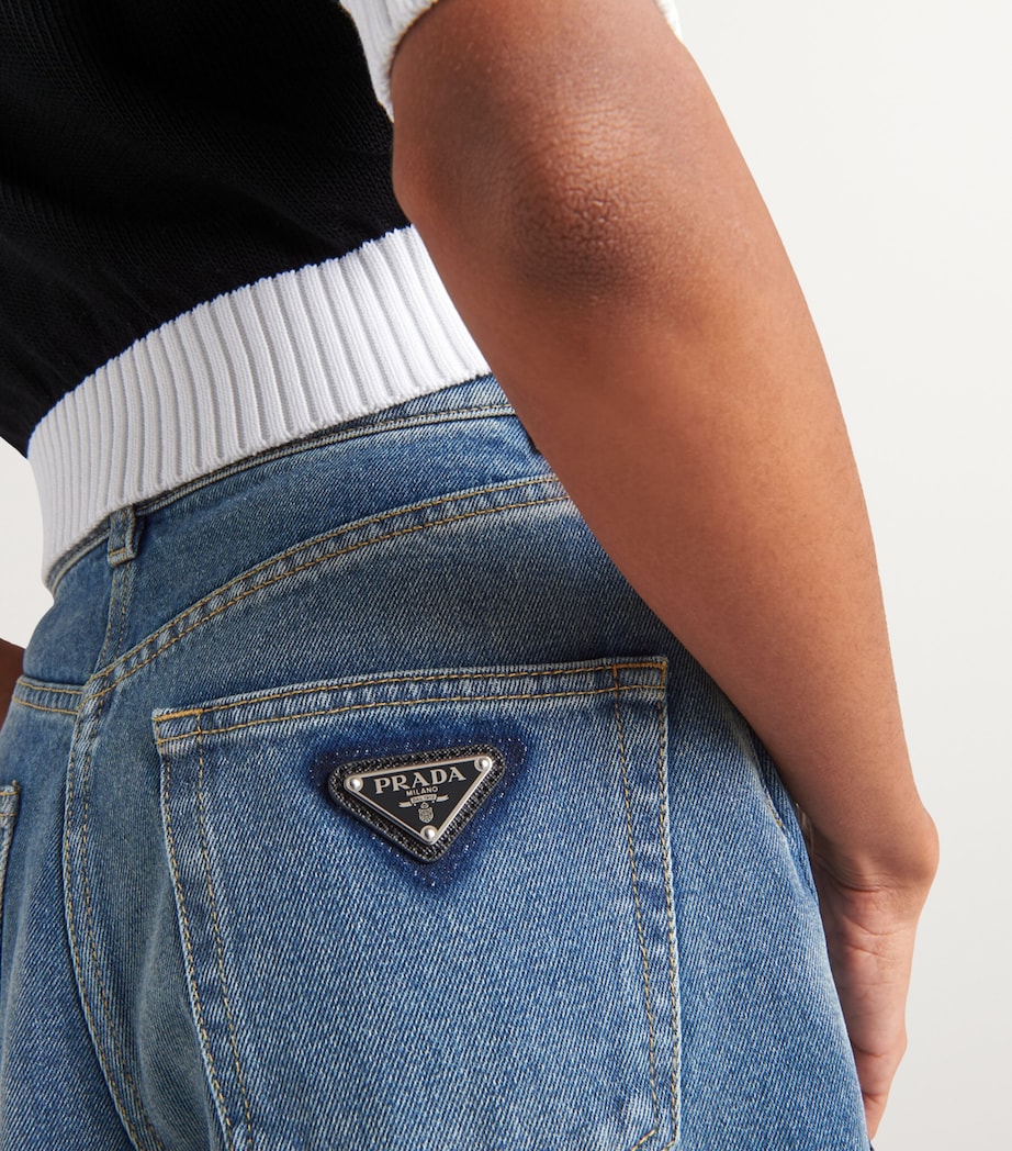 Triangle Wide-Leg Jeans F0BAN Image 5