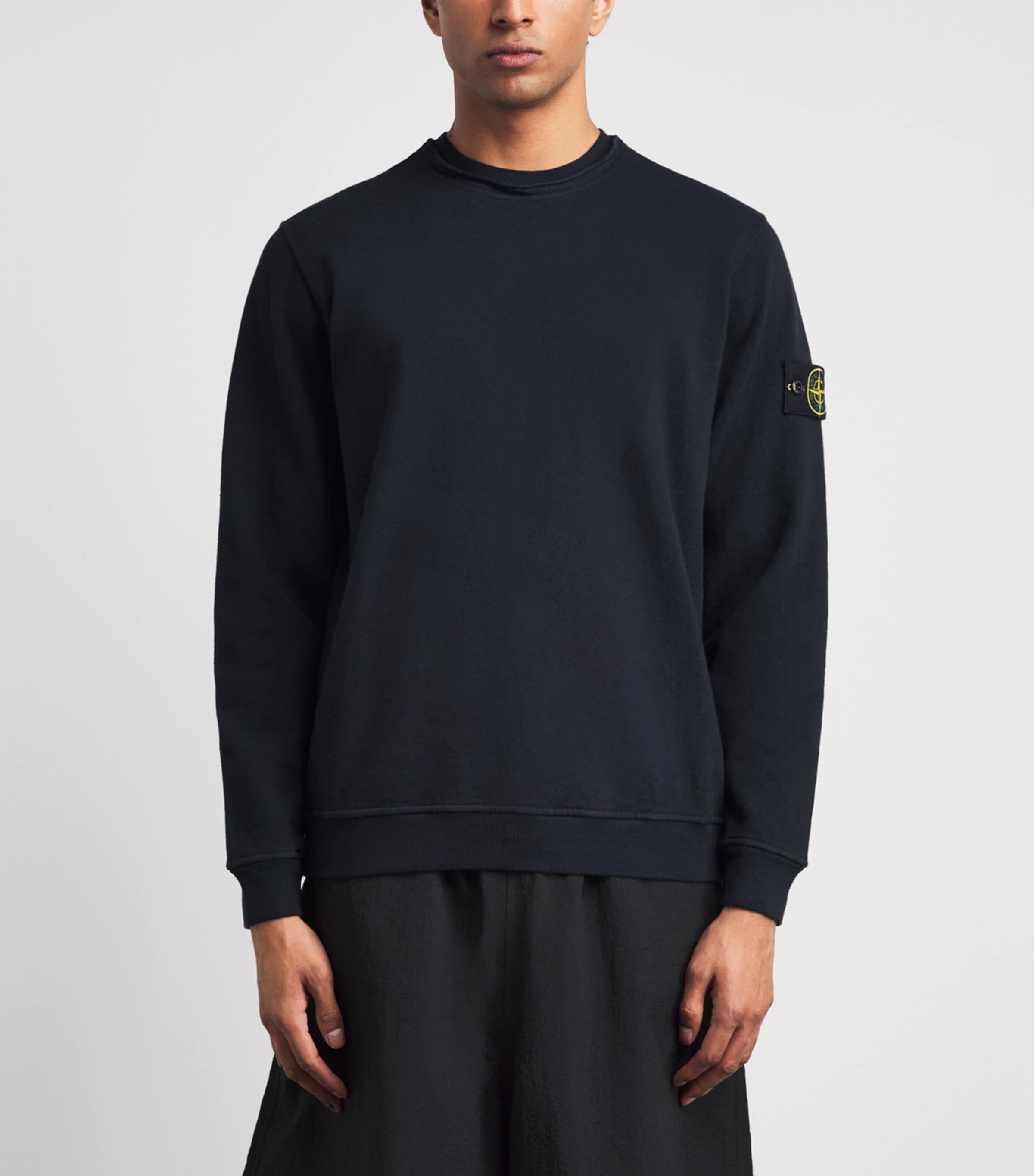 Stone Island Mens Cotton Compass Sweatshirt Image 4