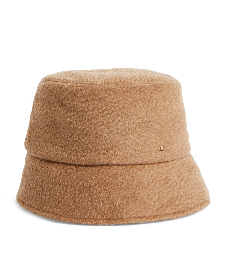 Cashmere-Camel-Silk Reversible Bucket Hat CAMEL Image 5