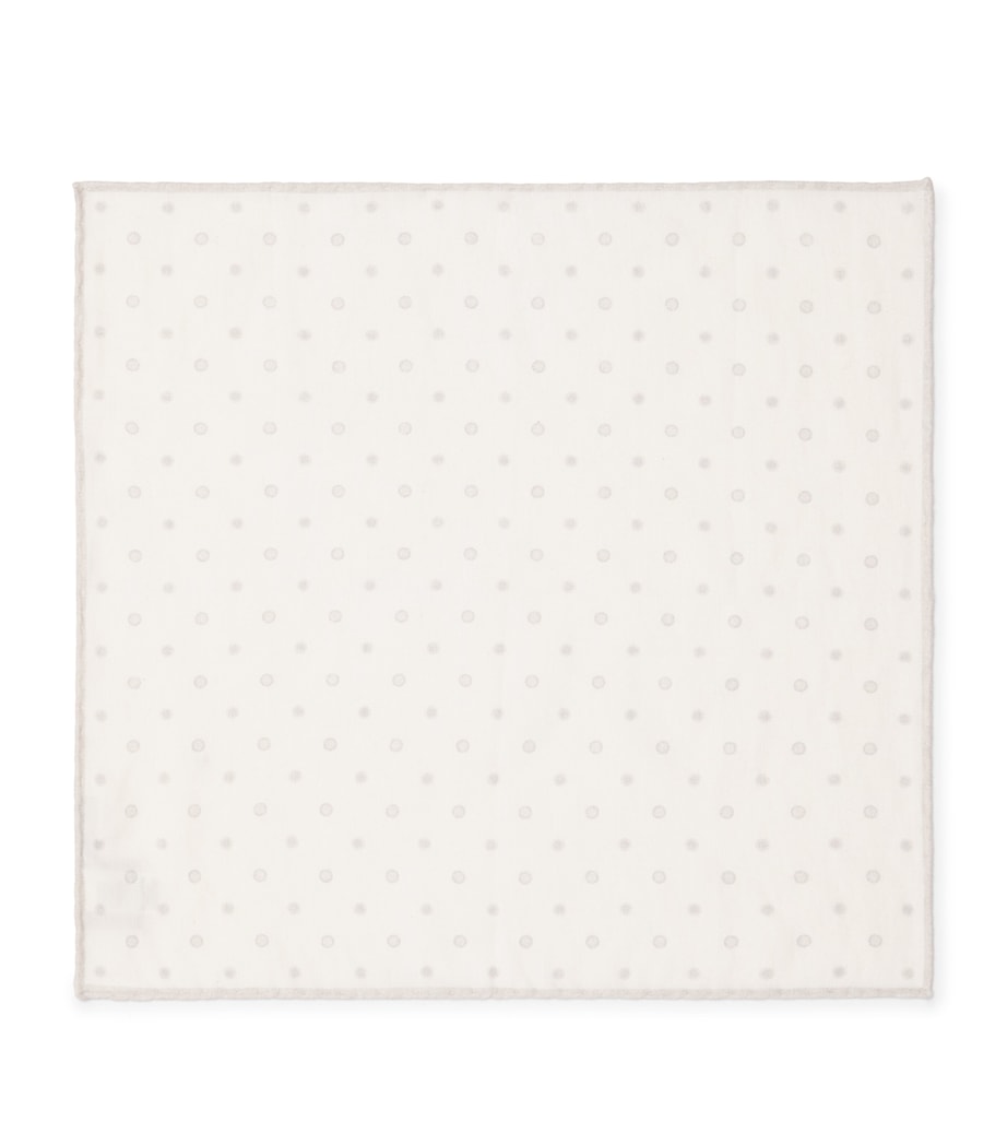 Cotton-Wool Printed Pocket Square BIANCO Image 1