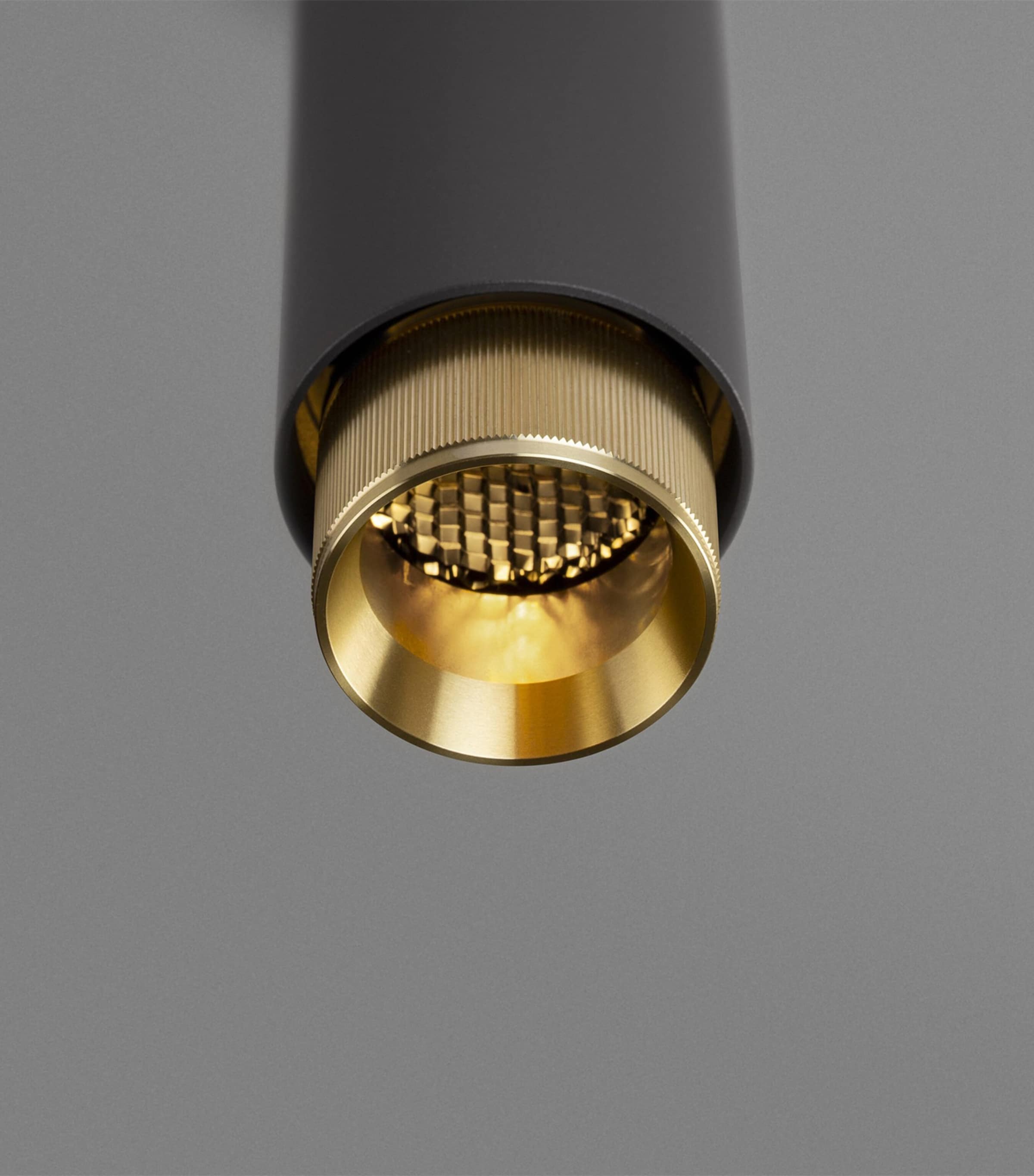 Buster + Punch Graphite Aluminium Exhaust Pendant Brass Image 6