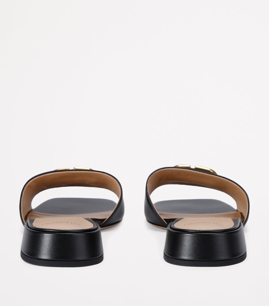 Leather VLOGO Slides 20 BLACK Image 2