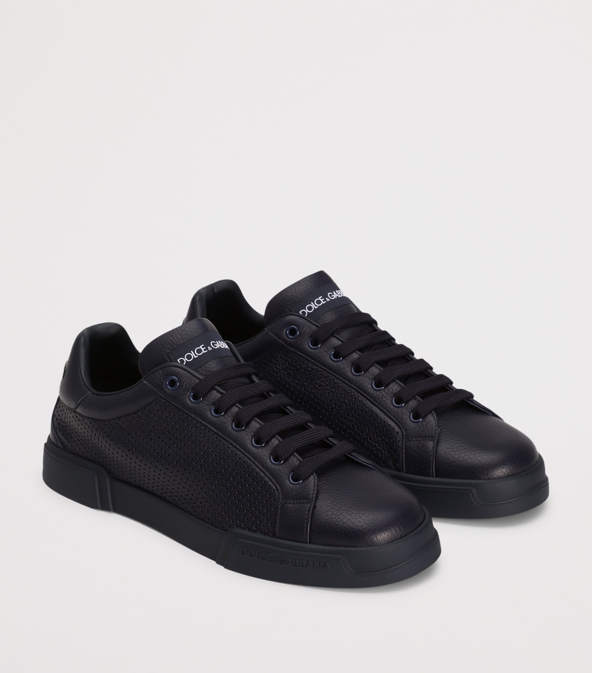 Leather Portofino Sneakers 8H610-BLUE Image 2
