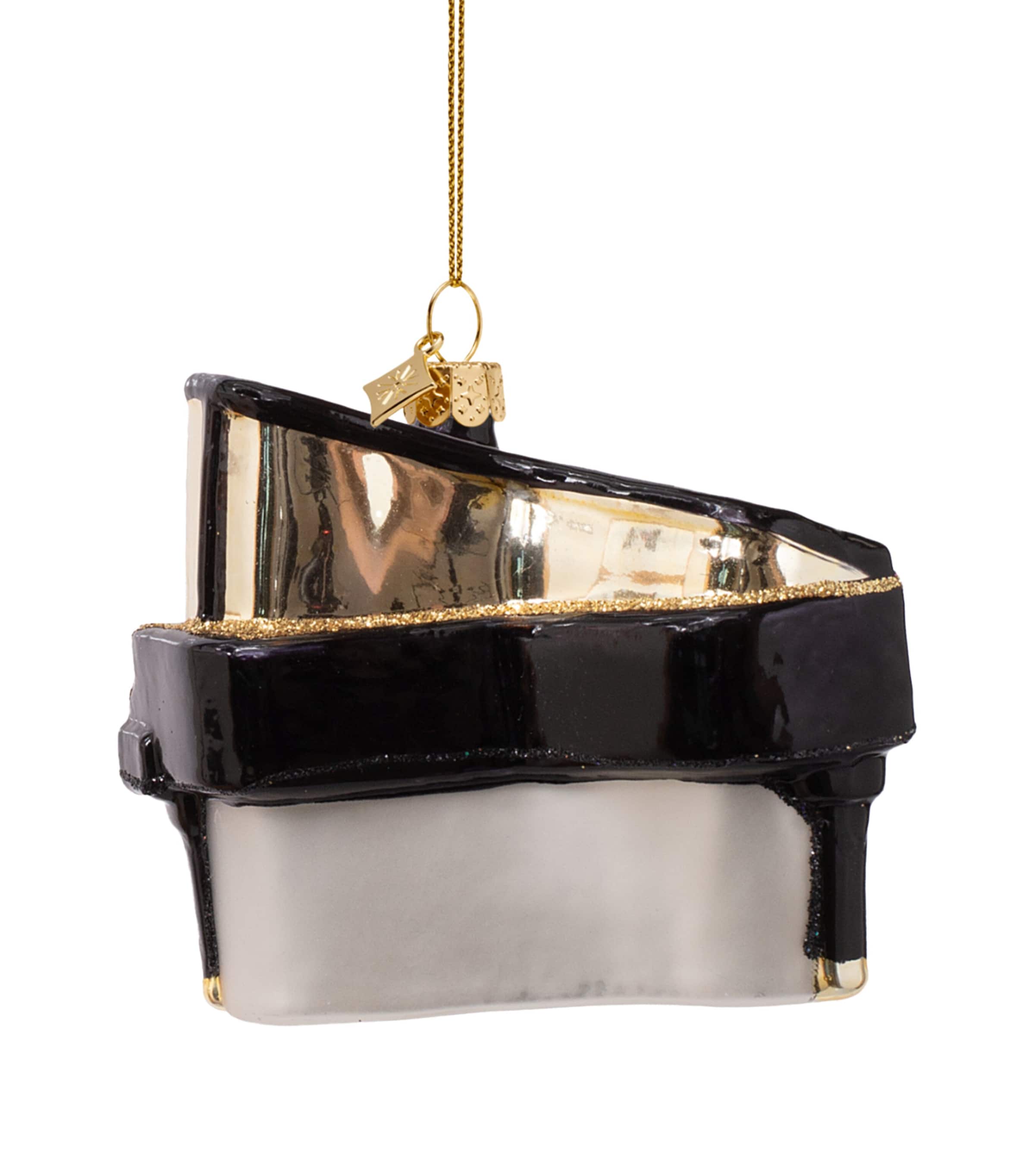 Harrods Grand Piano Tree Decoration Black Image 4