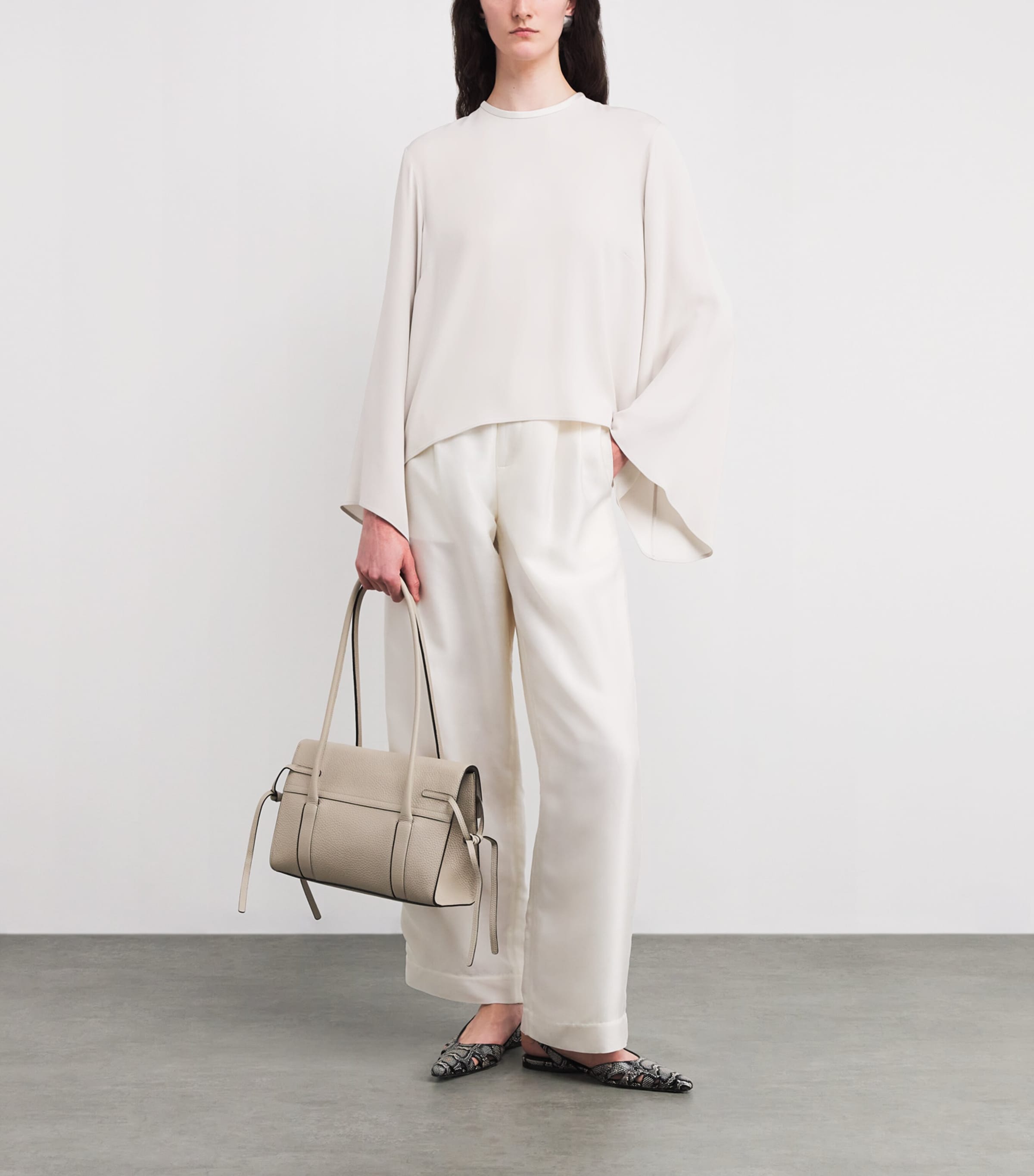 Draped-Sleeve Blouse N23 Image 2